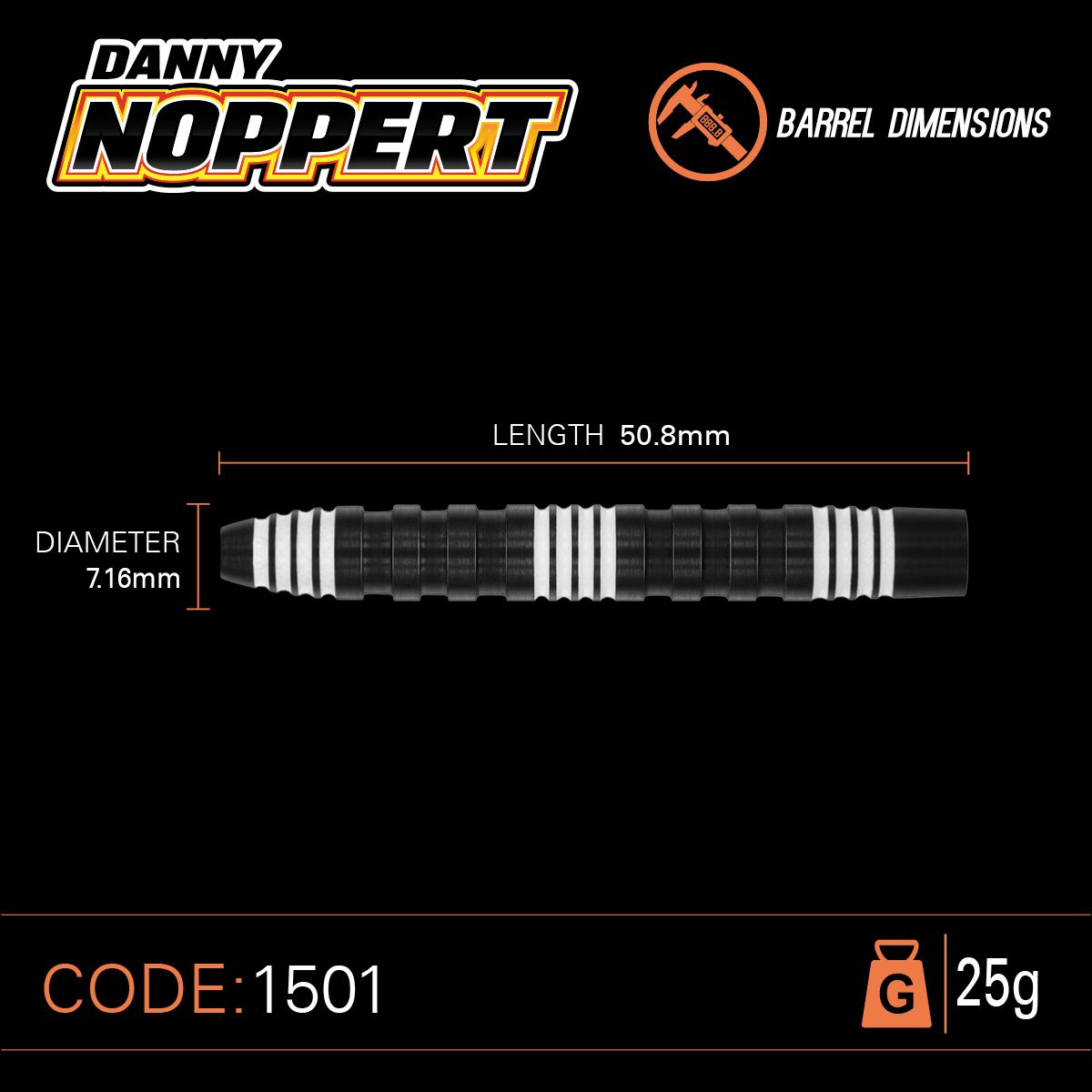 Winmau Danny Noppert 85% Pro-Series Tungsten Steeltip darts GW Darts