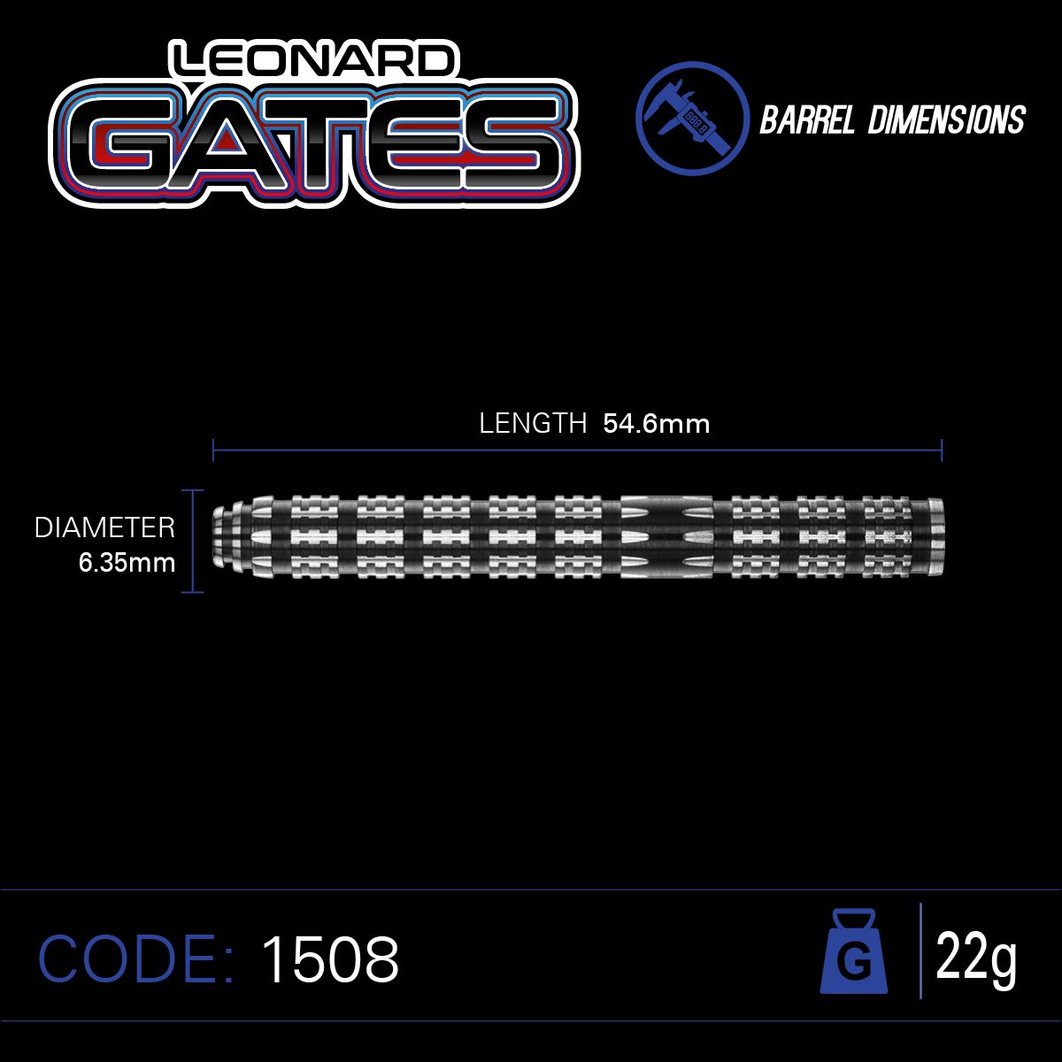 Winmau Leonard Gates 90% GW Darts