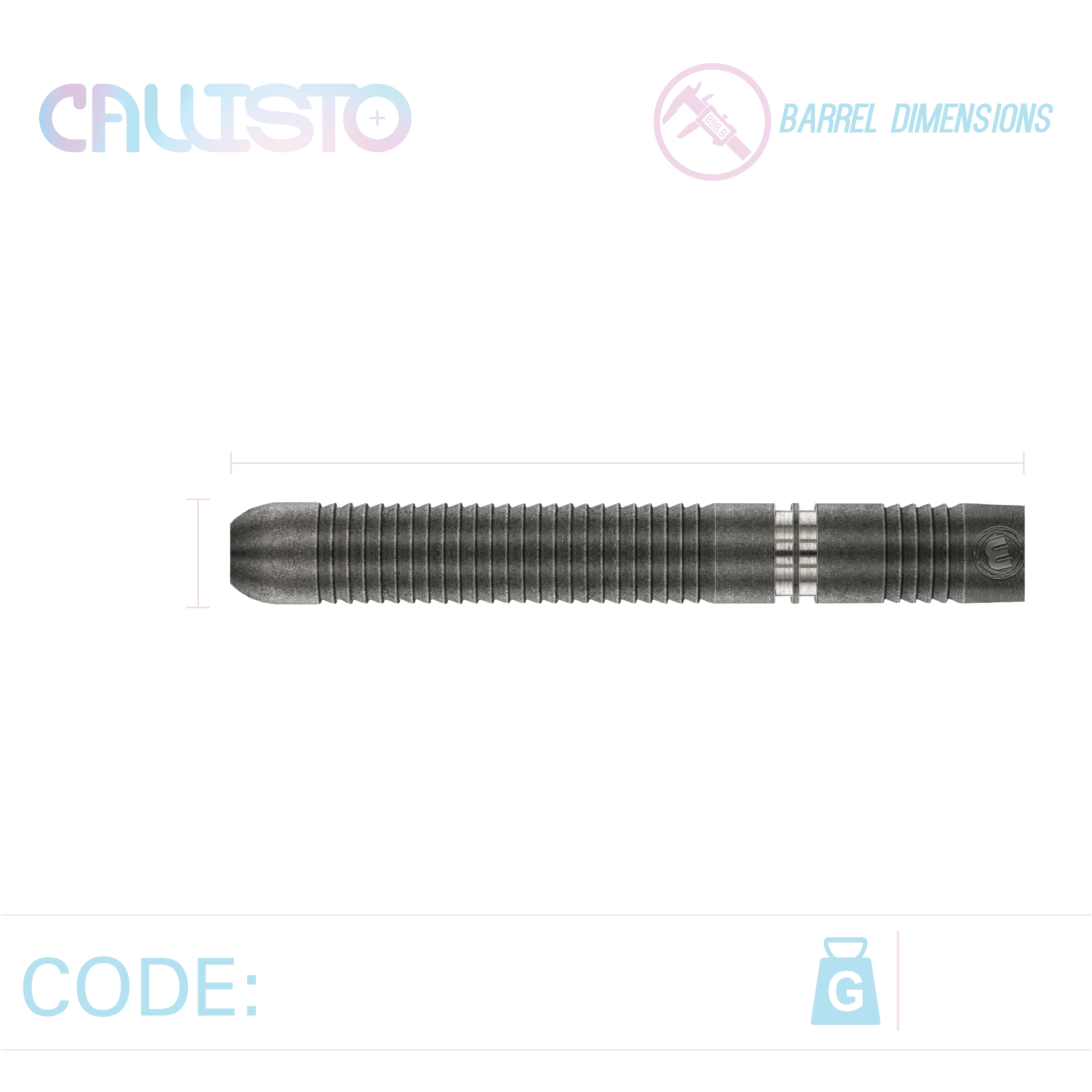 Winmau Callisto 1 90% Darts GW Darts