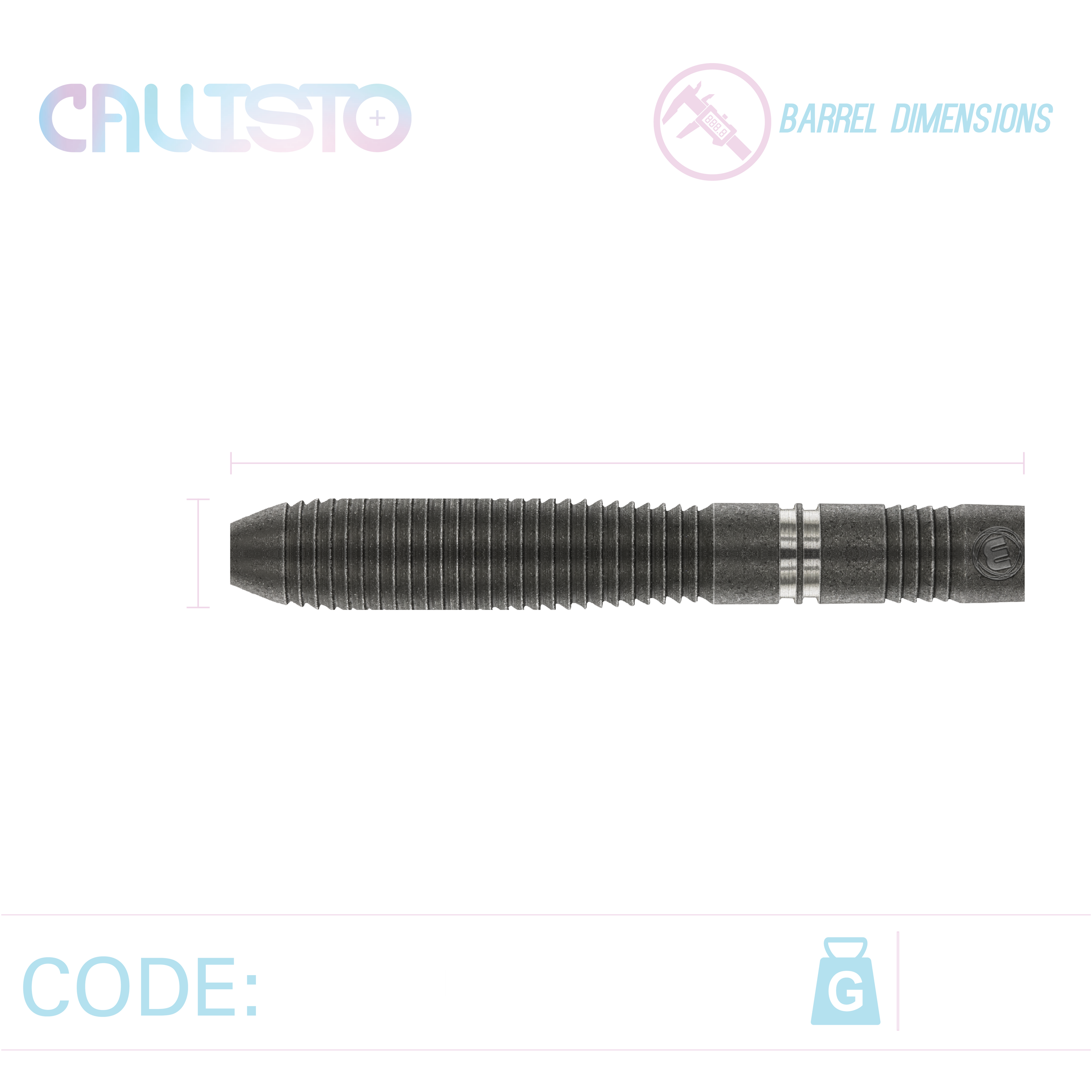 Winmau Callisto 2 90% Darts GW Darts