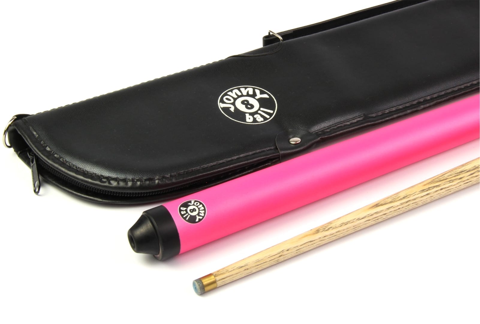 Jonny 8 Ball Pink Jet 48-inch junior cue and soft case Cue + Case
