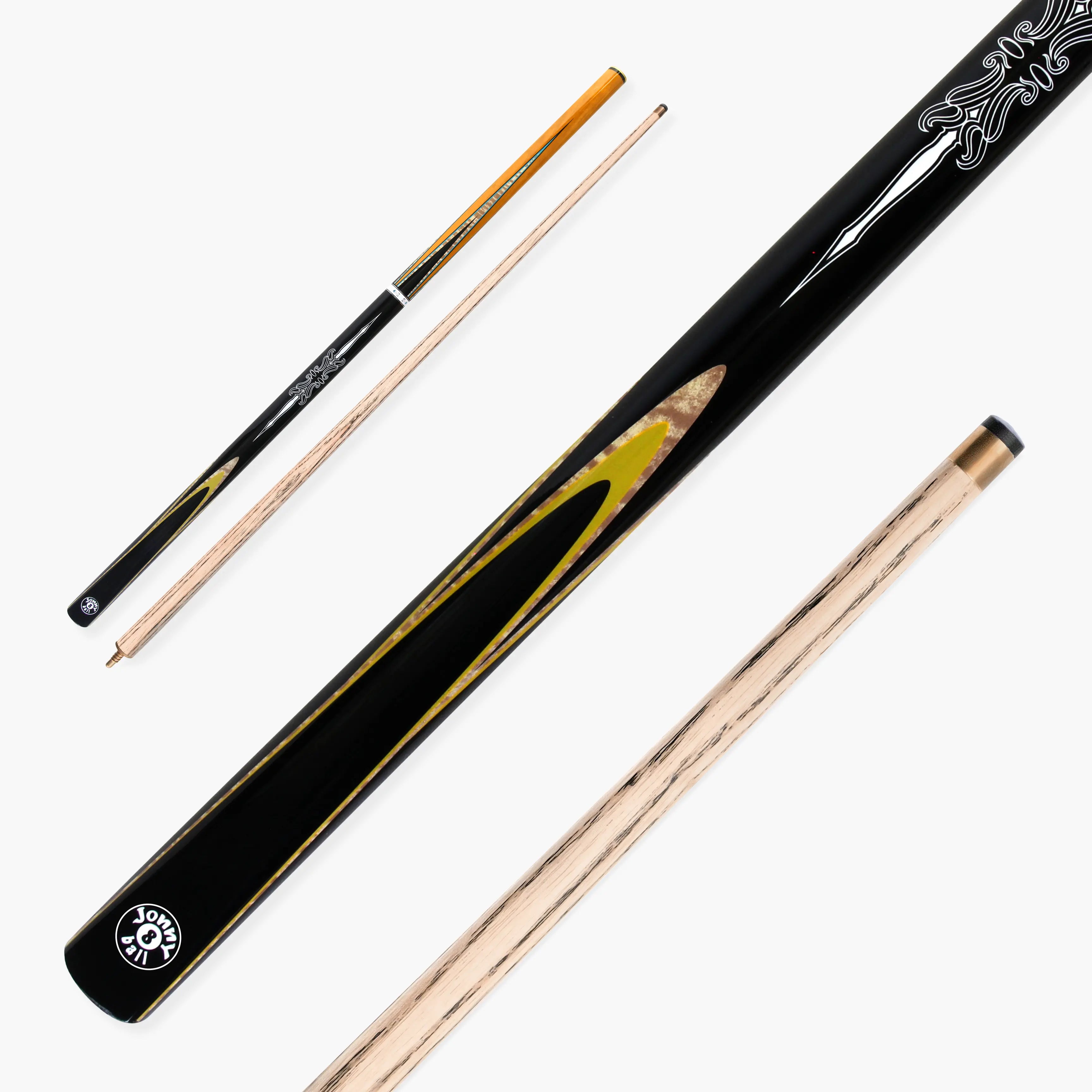 Jonny 8 Ball Black Sun 57-inch 2-piece pool cue Cue + Case