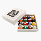 Jonny 8 Ball 41mm junior spots and stripes pool balls Cue + Case