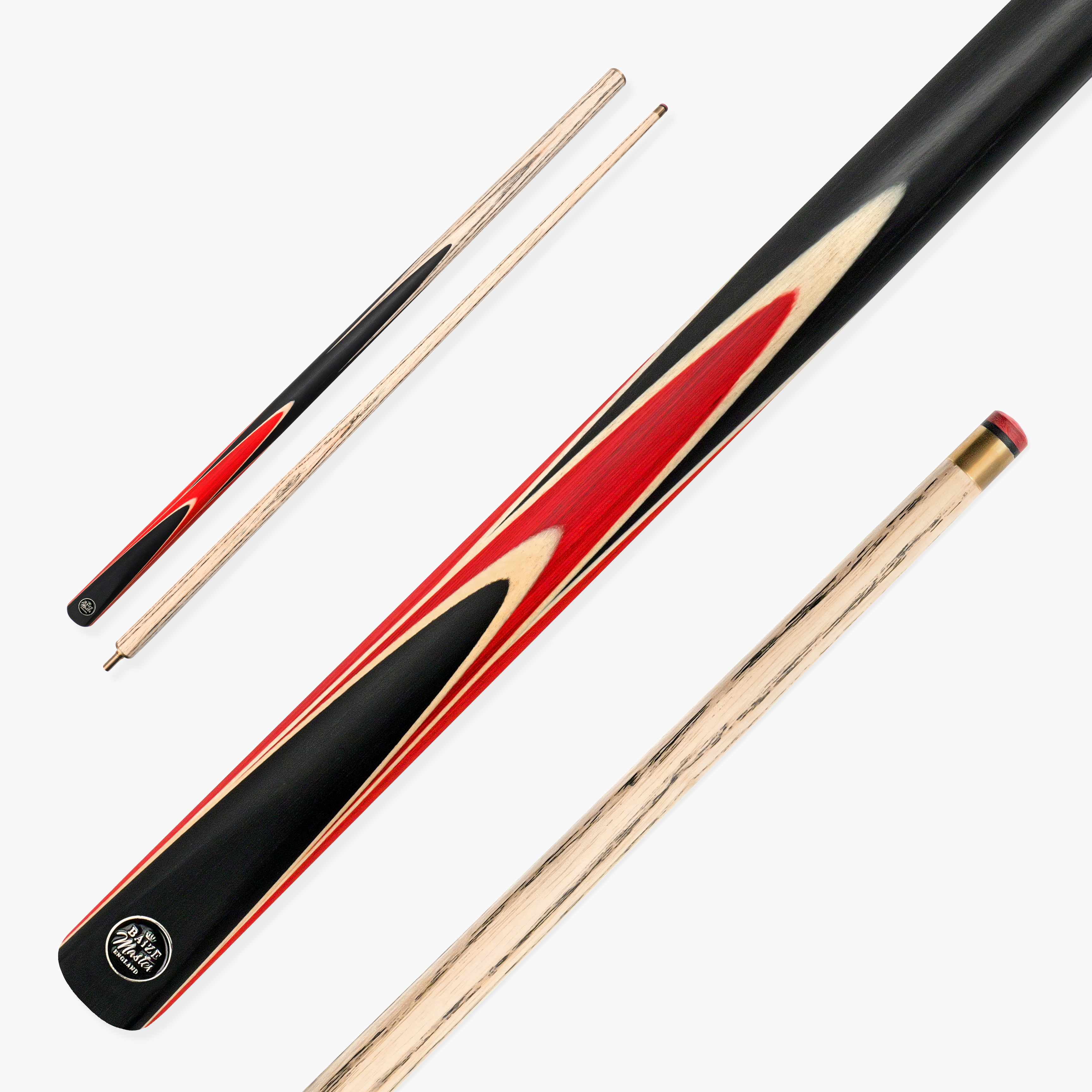 Baize Master Crucible 57-inch 2-piece cue - 9.5mm tip Cue + Case