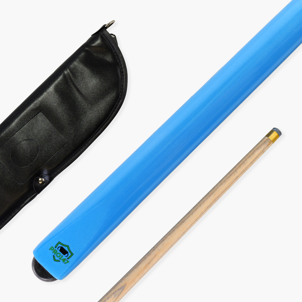 PRO147 Sky Blue Butt cue and case set