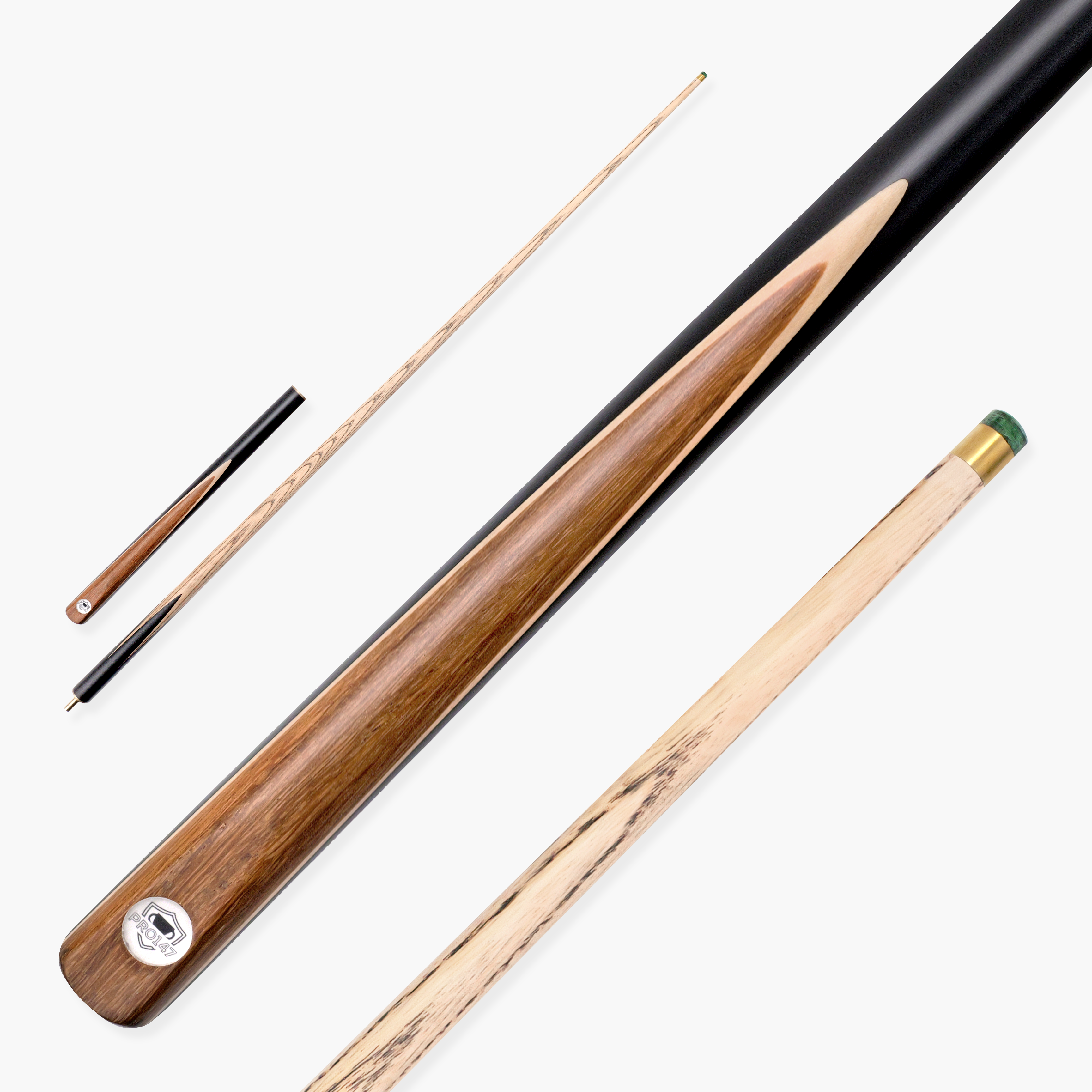 PRO147 Hurricane Black Walnut 3/4 cue Cue + Case