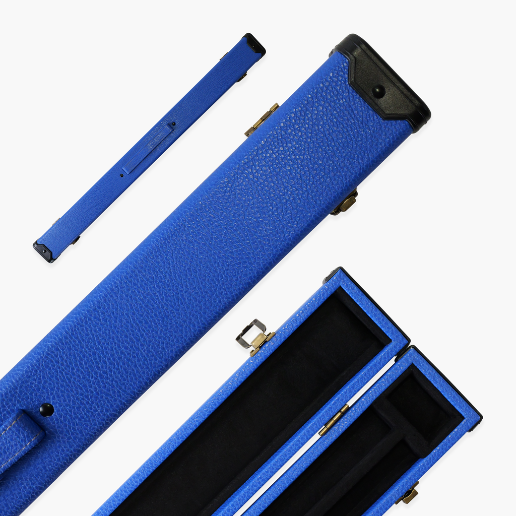 Royal blue luxury 2-piece cue case