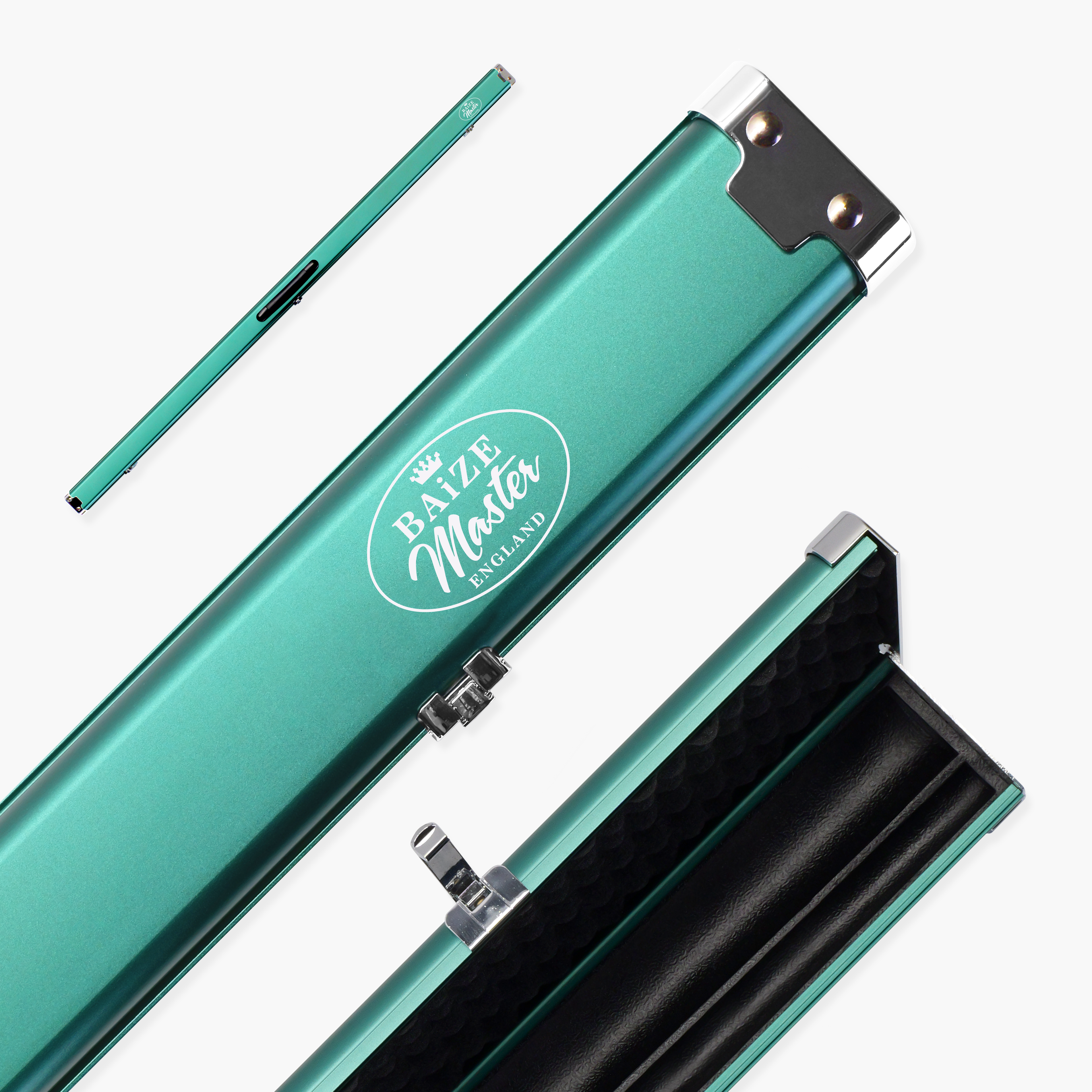 Baize Master Prestige 1-piece metal cue case - 2 cues Cue + Case