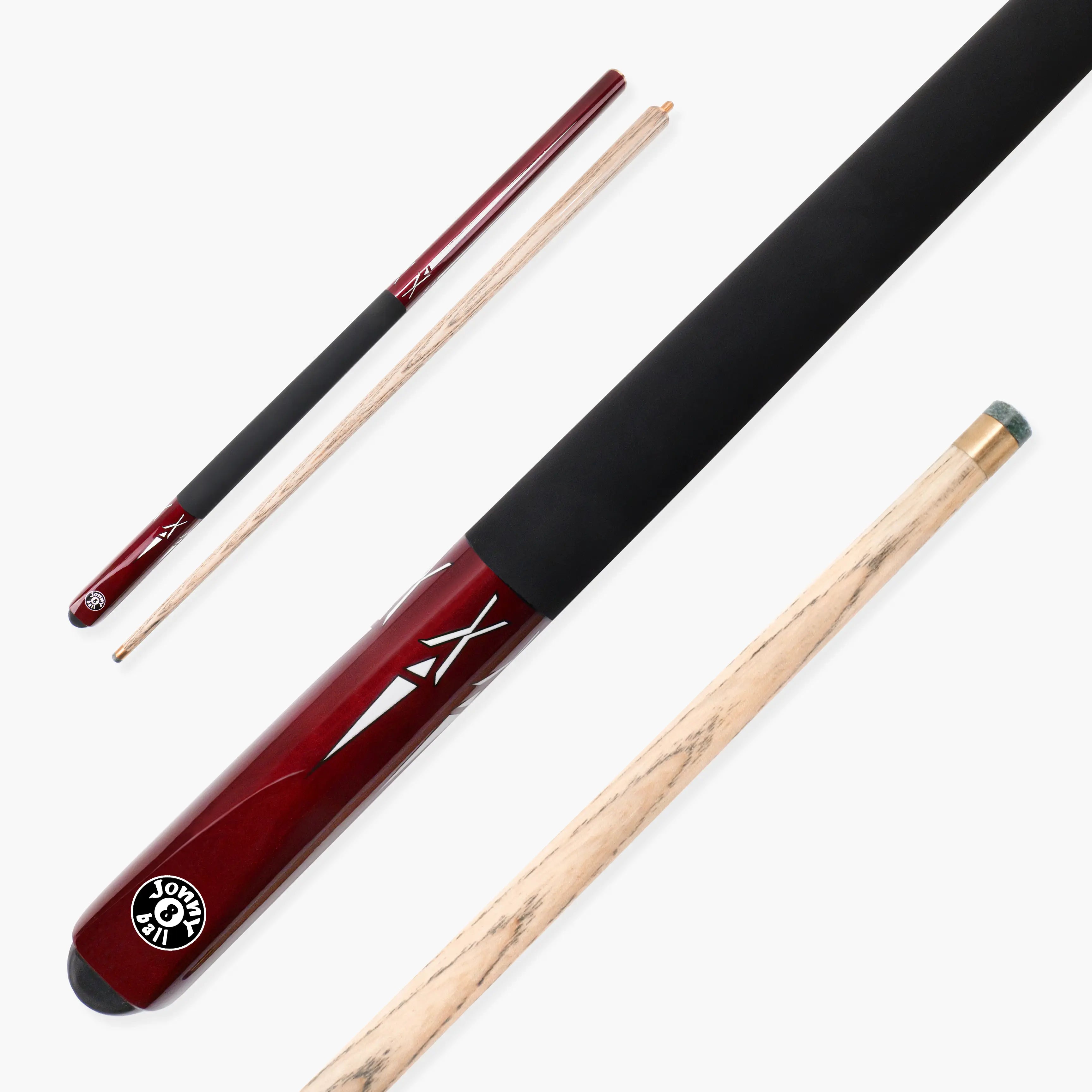 Jonny 8 Ball Red Torpedo 48-inch junior cue Cue + Case