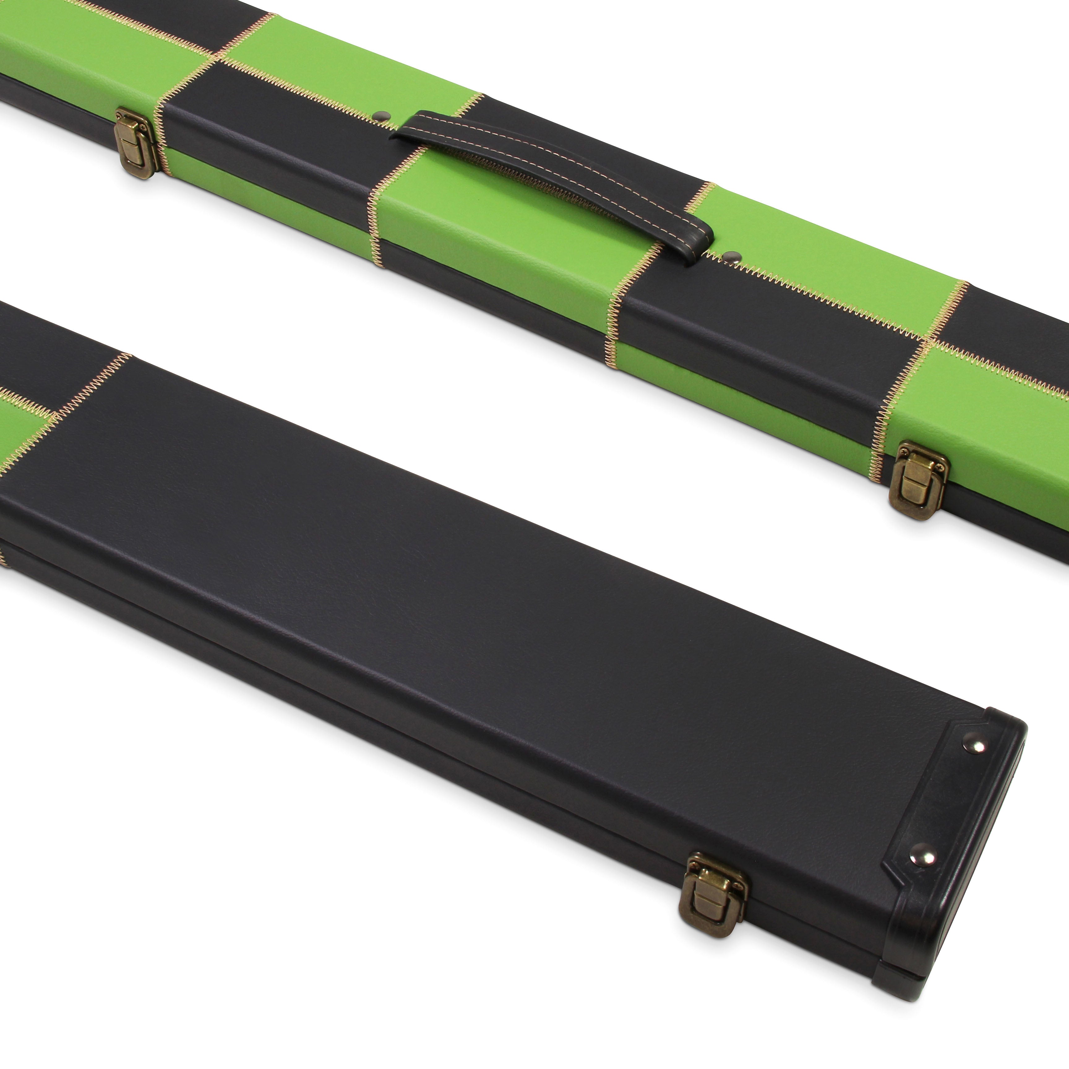 Deluxe wide chequered 1-piece cue case - 3 cues Cue + Case