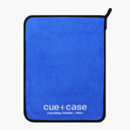 Cue + Case blue microfibre cue towel - 30cm x 40cm Cue + Case