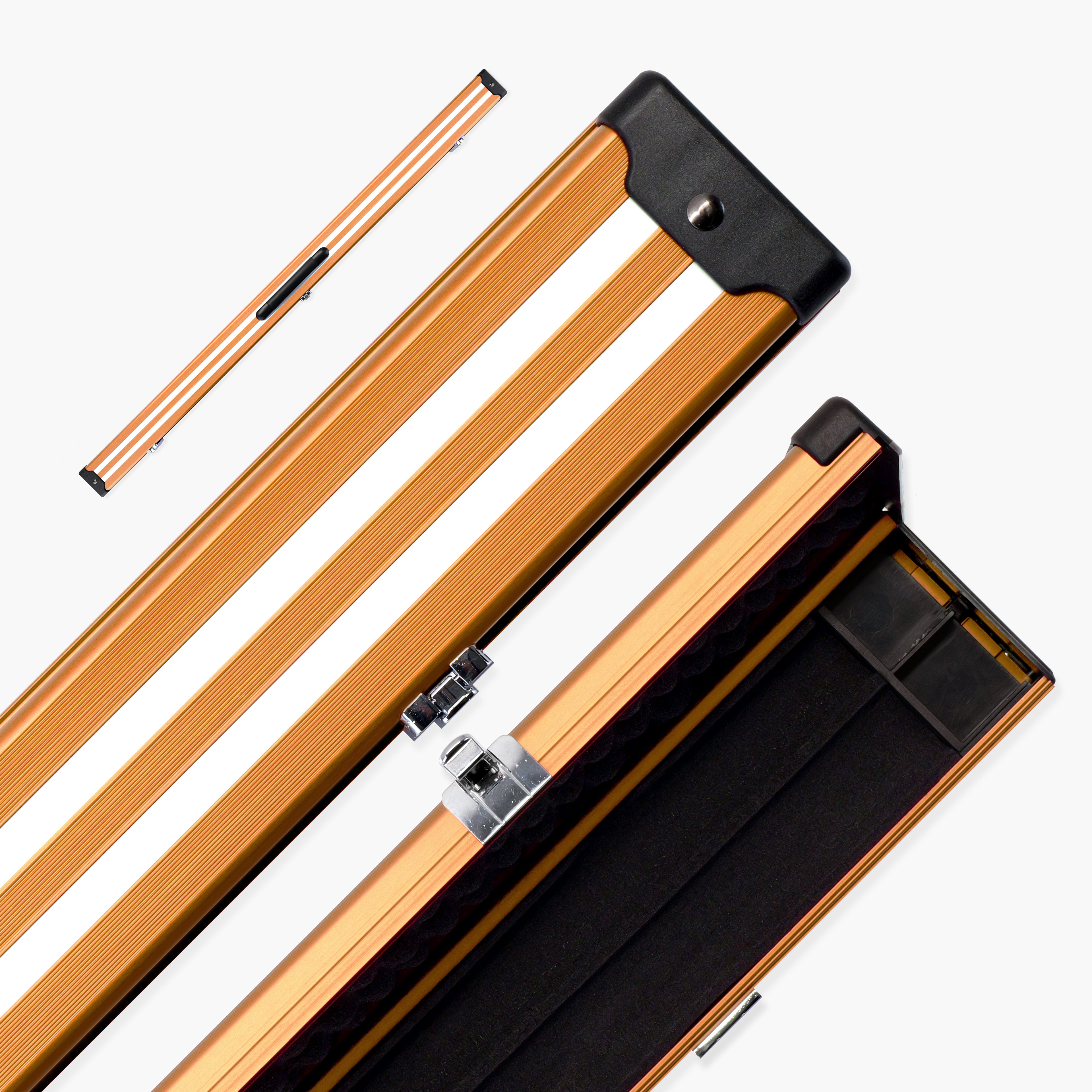 Silver Stripe Pro aluminium 3/4 cue case