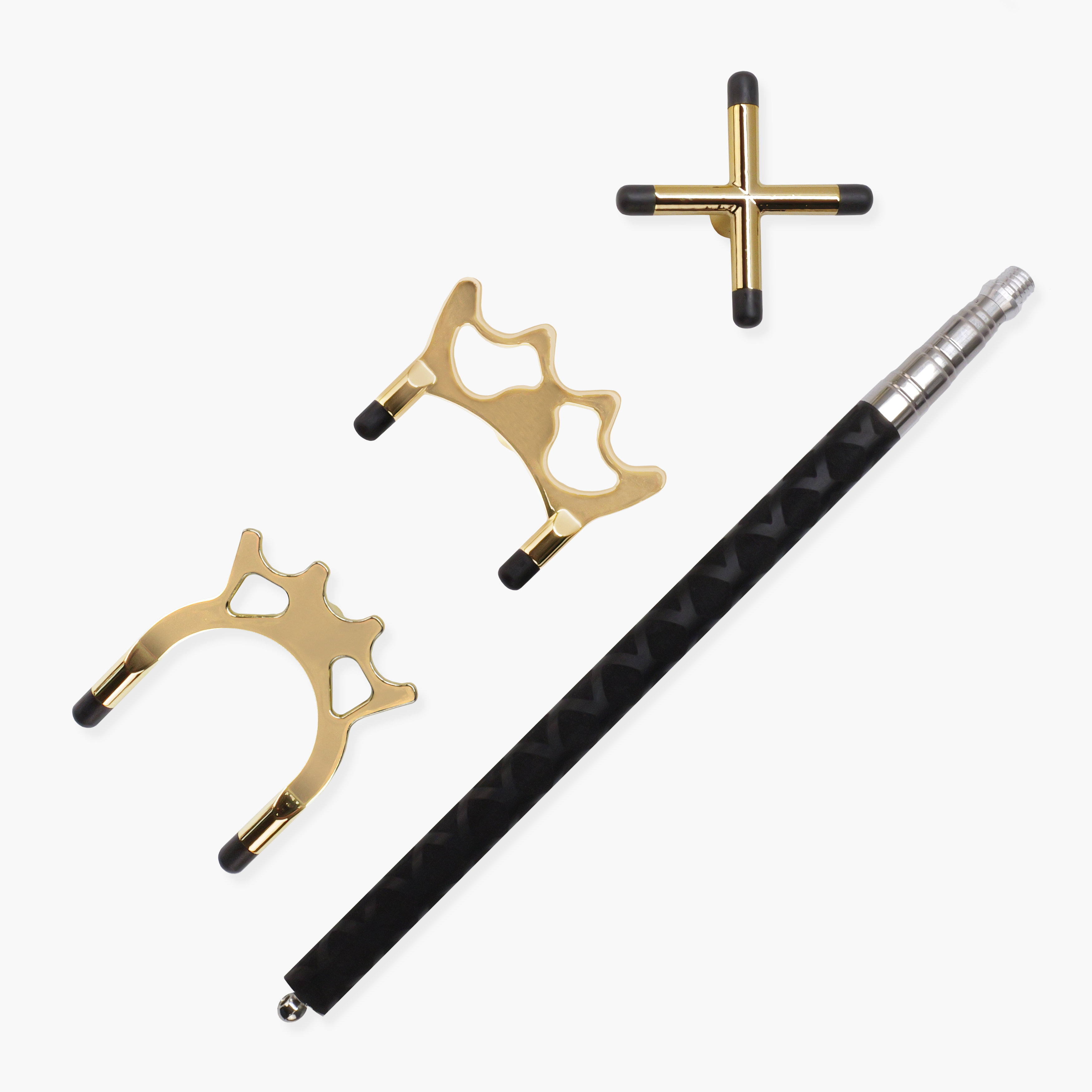 Telescopic extension rest with three rest heads Cue + Case