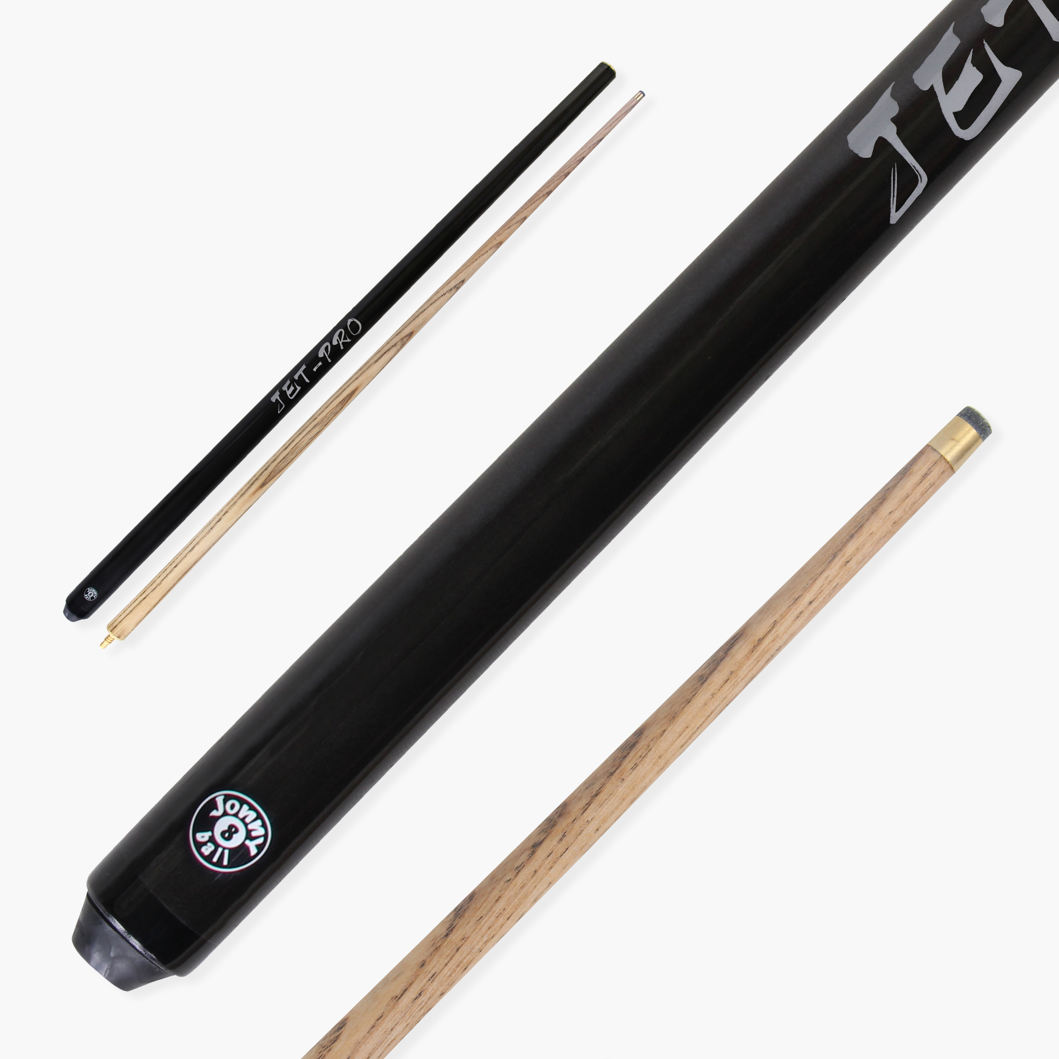 Jonny 8 Ball Black Jet-Pro 57-inch pool cue Cue + Case