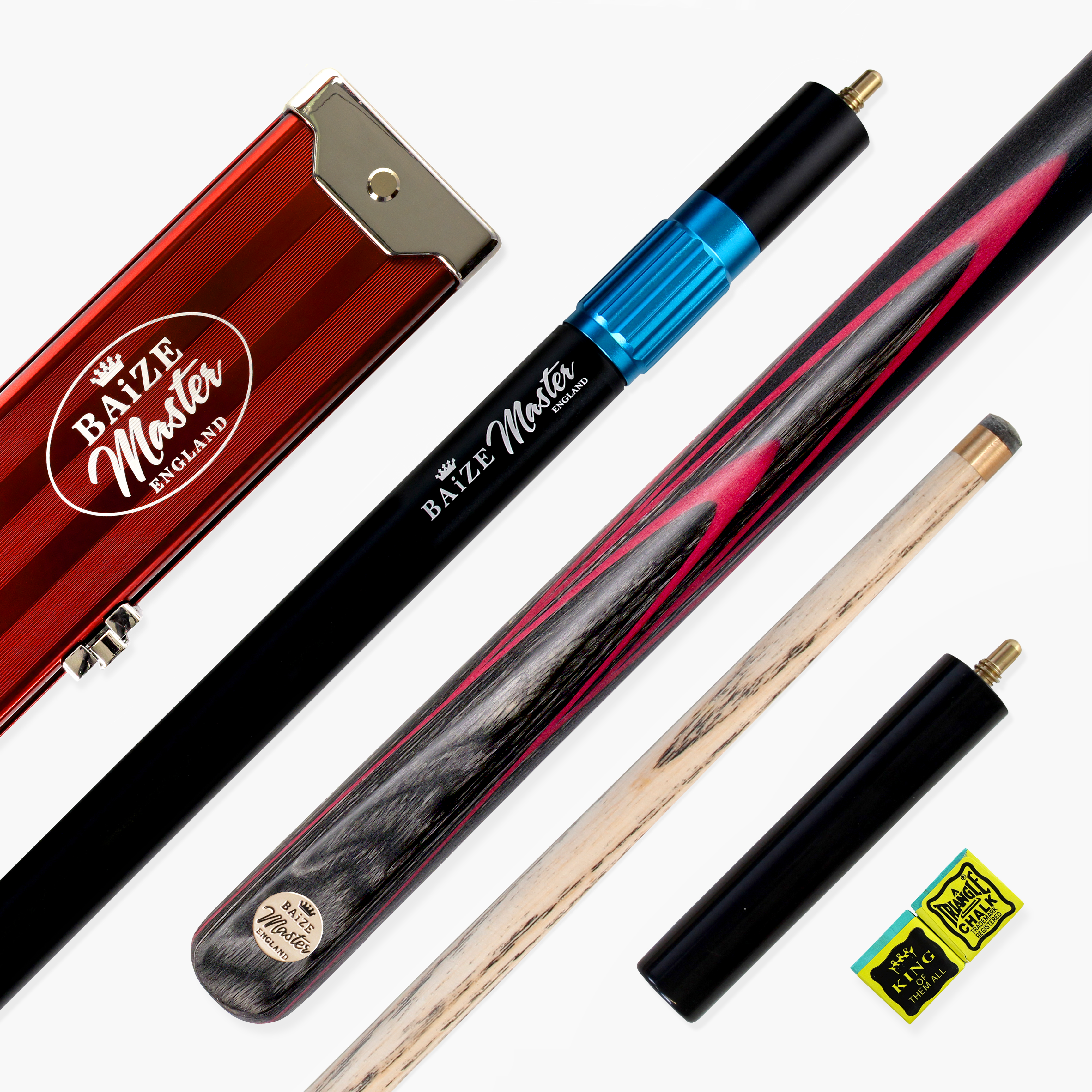 Baize Master G14 Red Emperor 3/4 cue set Cue + Case