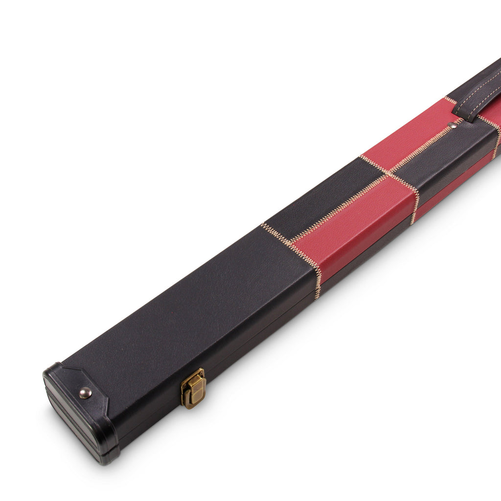 Deluxe chequered 1-piece cue case - 2 cues Cue + Case