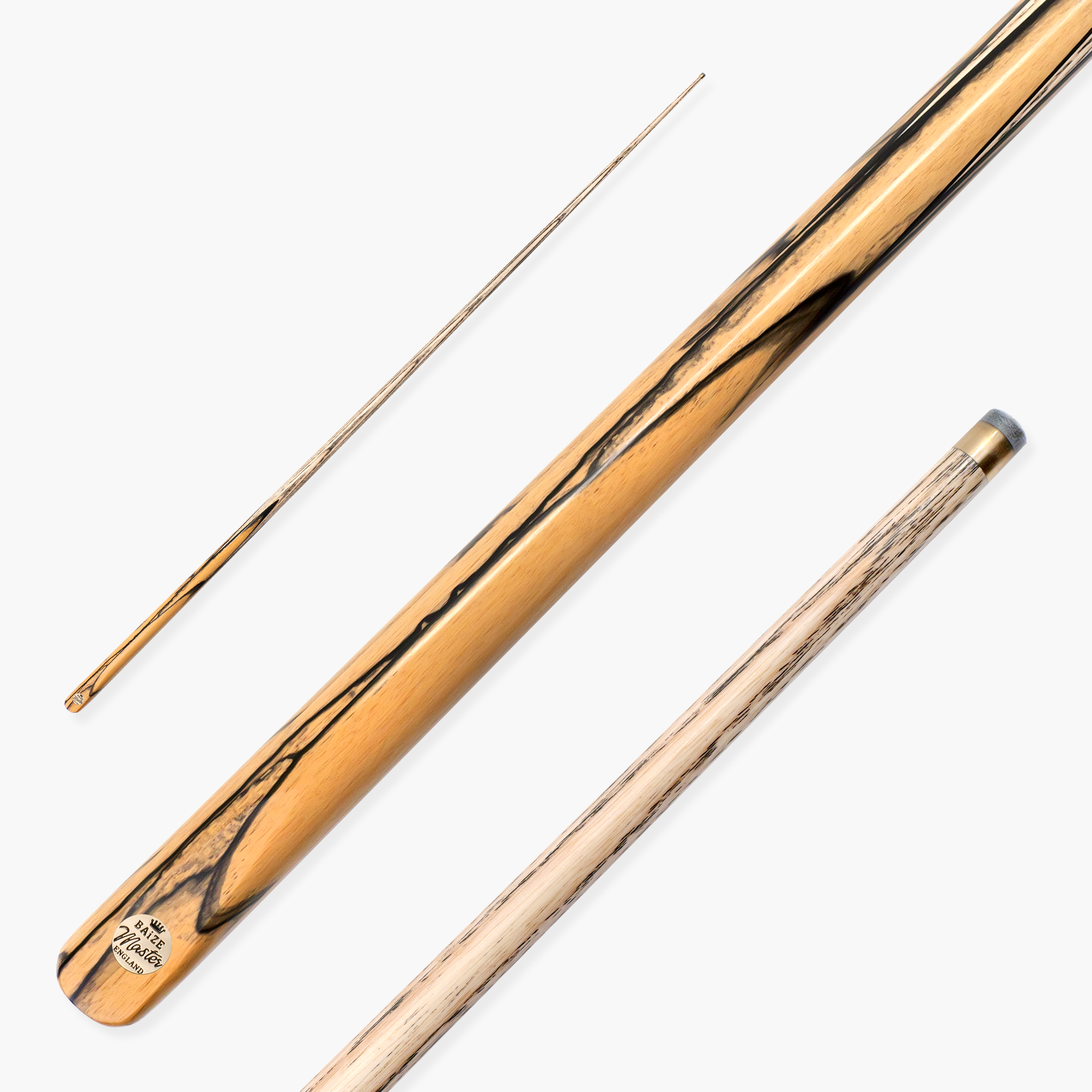 Baize Master Platinum Exotic Golden Concord cue - 9.5mm tip Cue + Case
