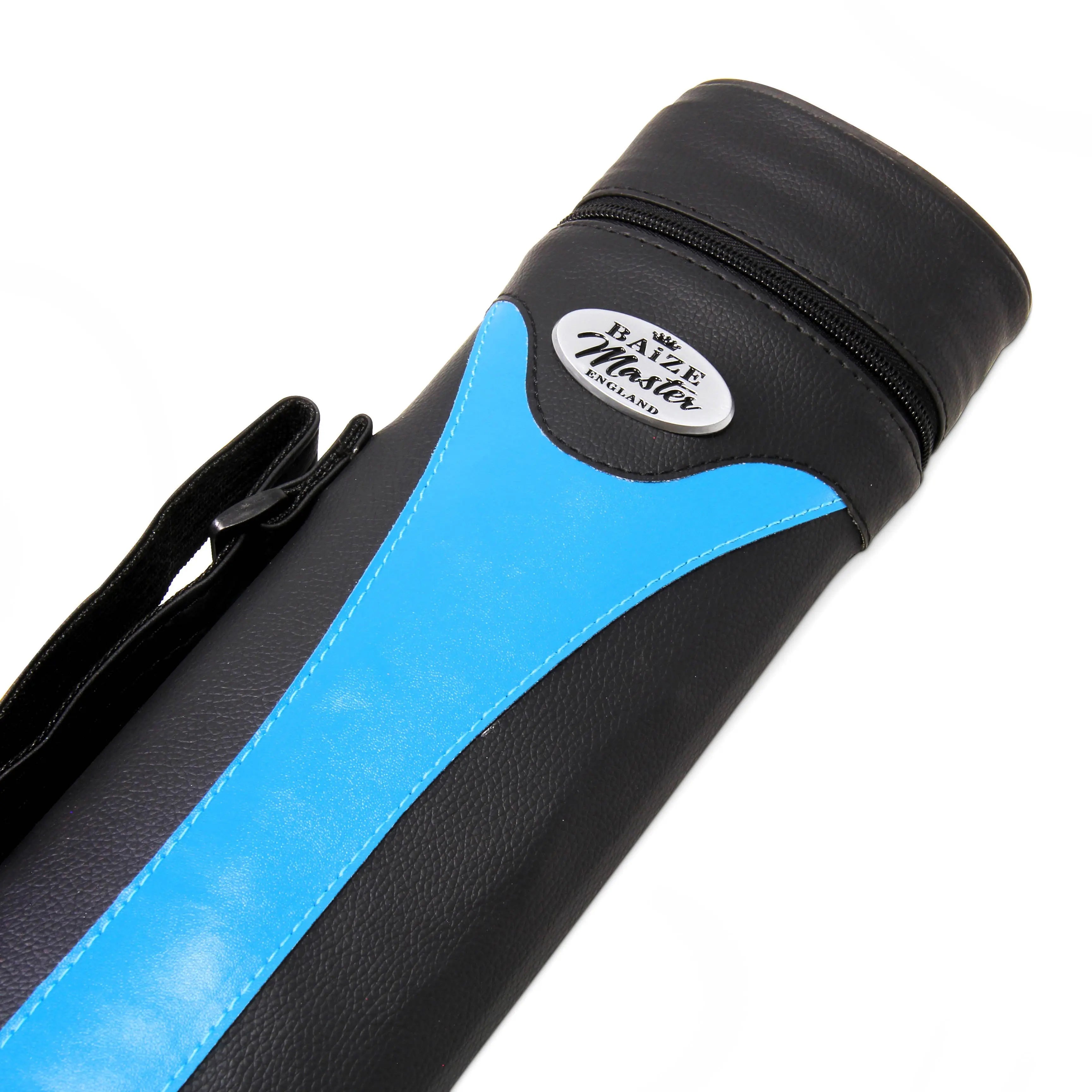 Baize Master Stripe oval quad 2-piece cue case Cue + Case