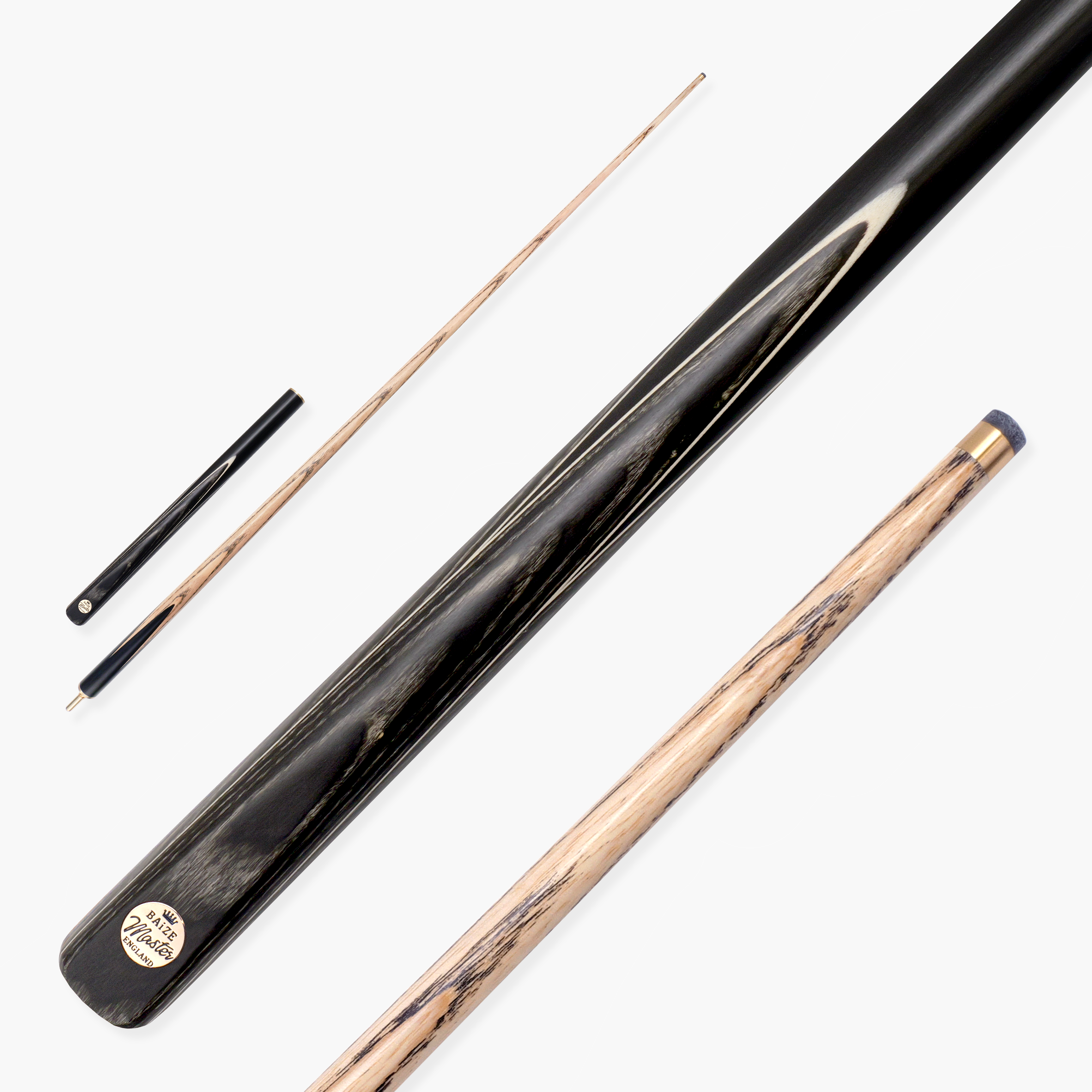 Baize Master Grey Marksman 3/4 pool cue Cue + Case