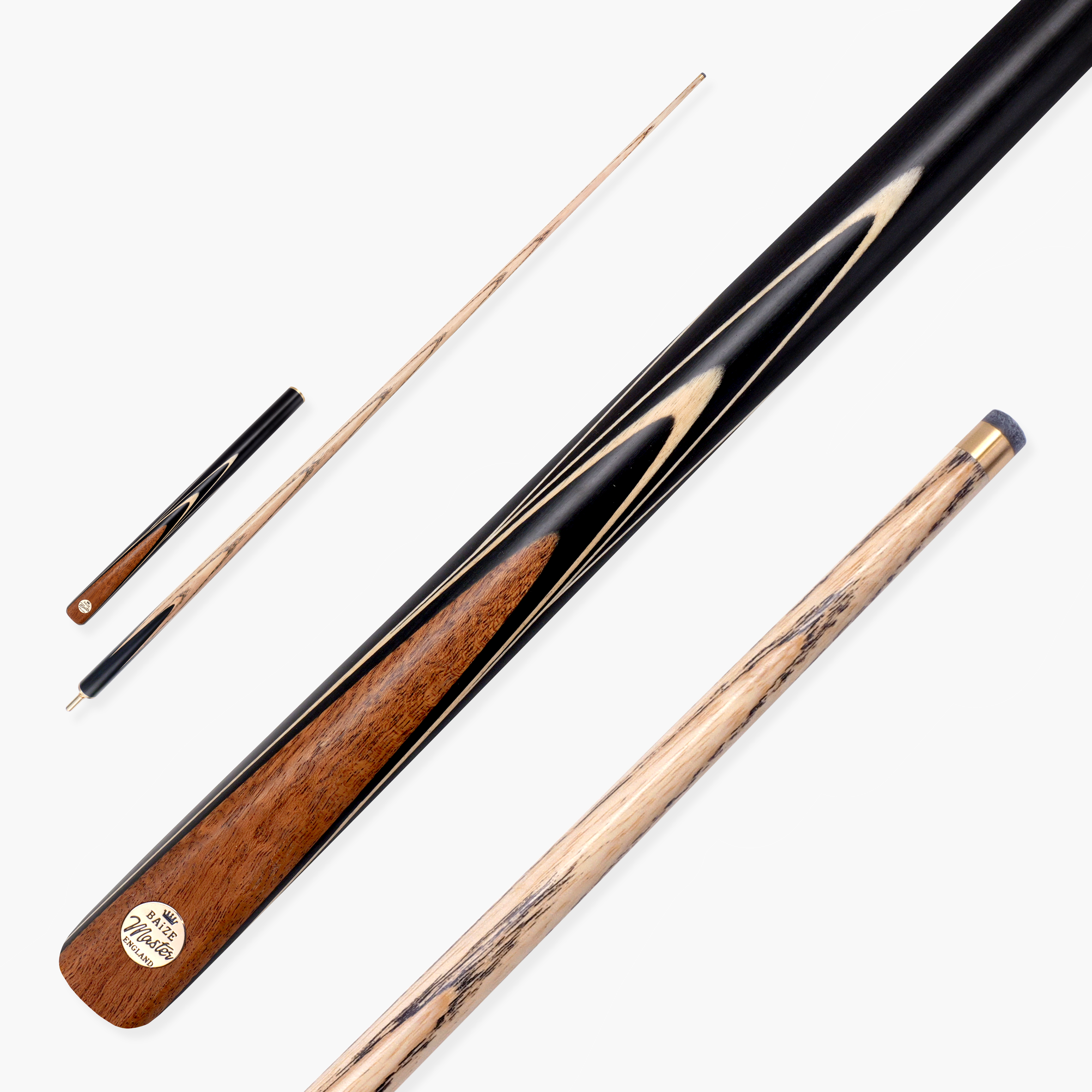 Baize Master White Marksman 3/4 pool cue Cue + Case