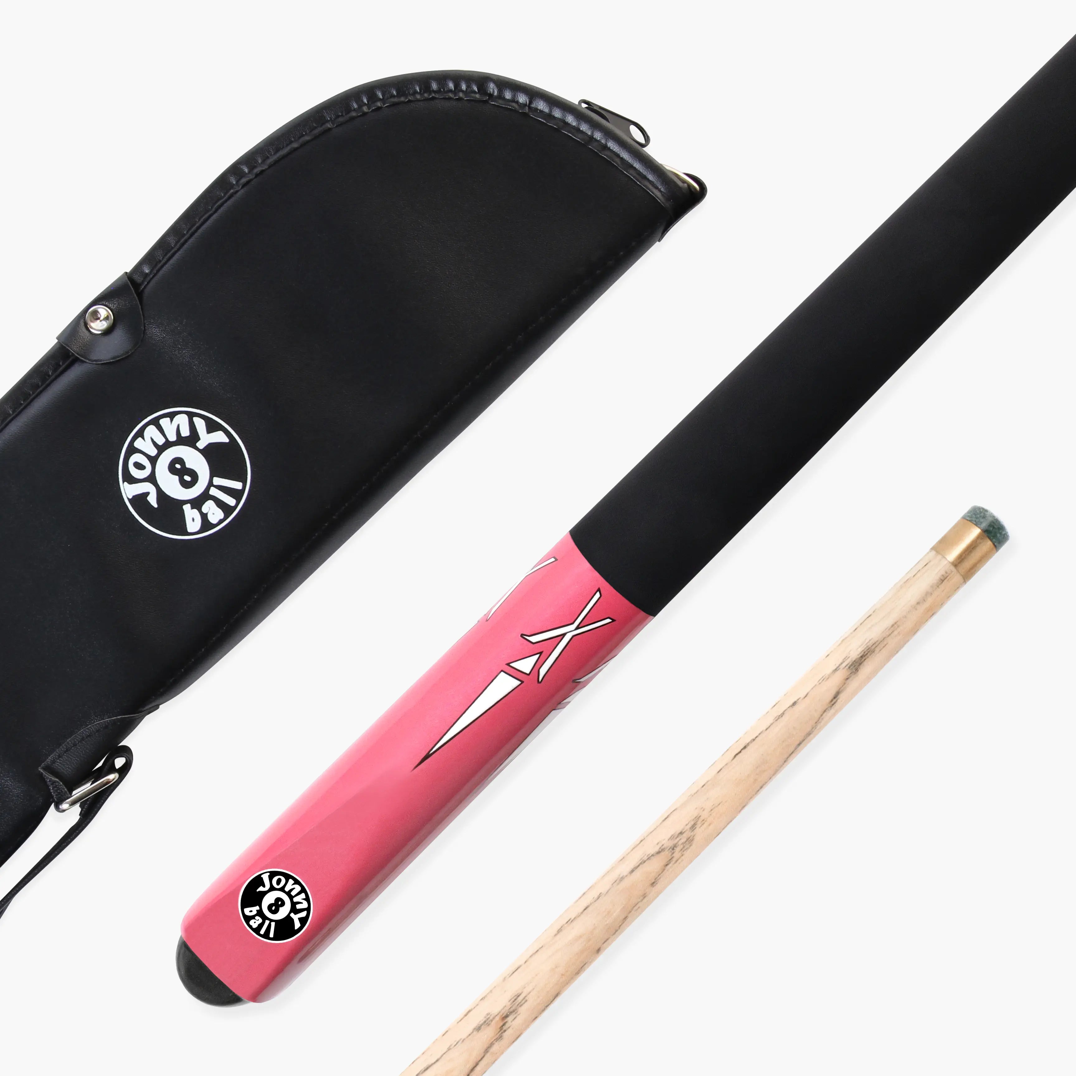 Jonny 8 Ball Pink Torpedo 48-inch cue and case set Cue + Case