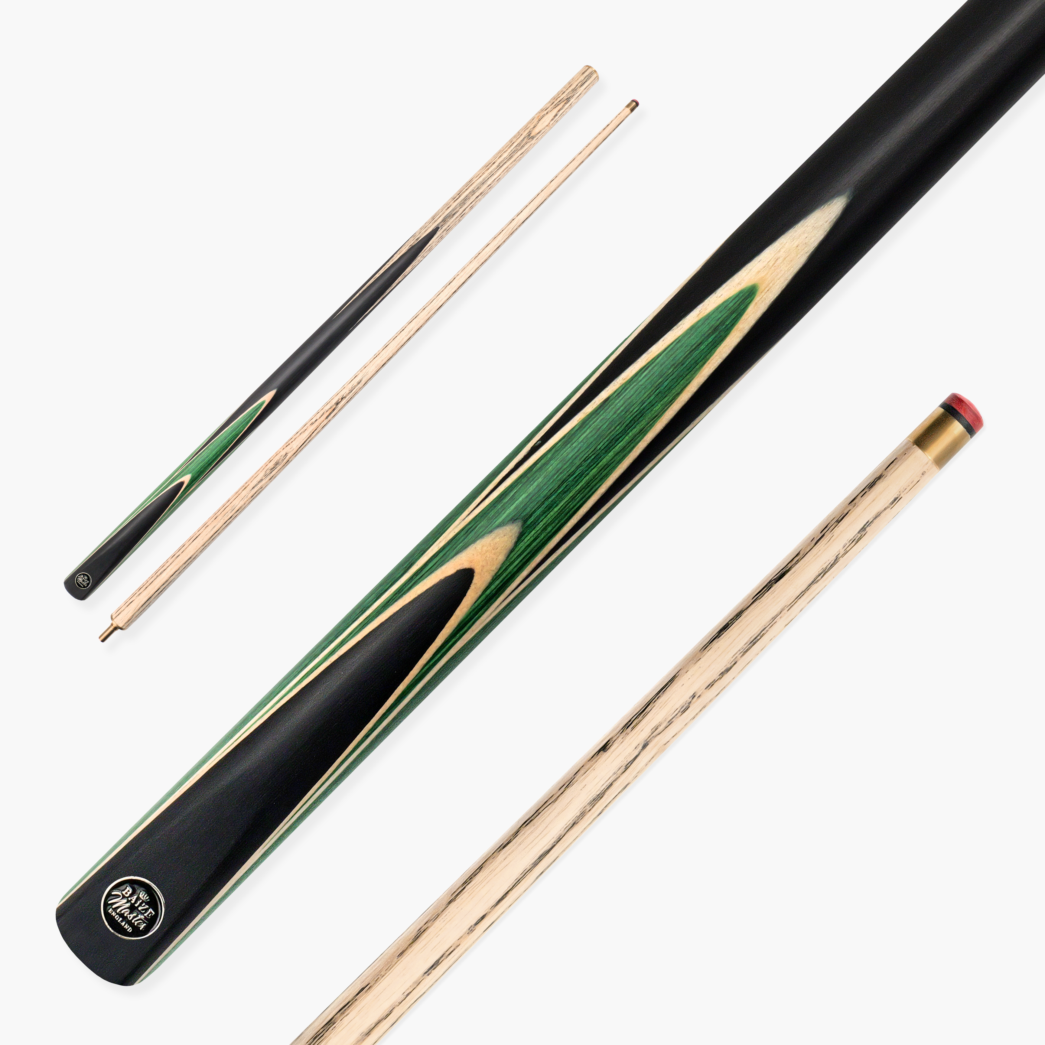 Baize Master Crucible 57-inch 2-piece cue - 9.5mm tip Cue + Case