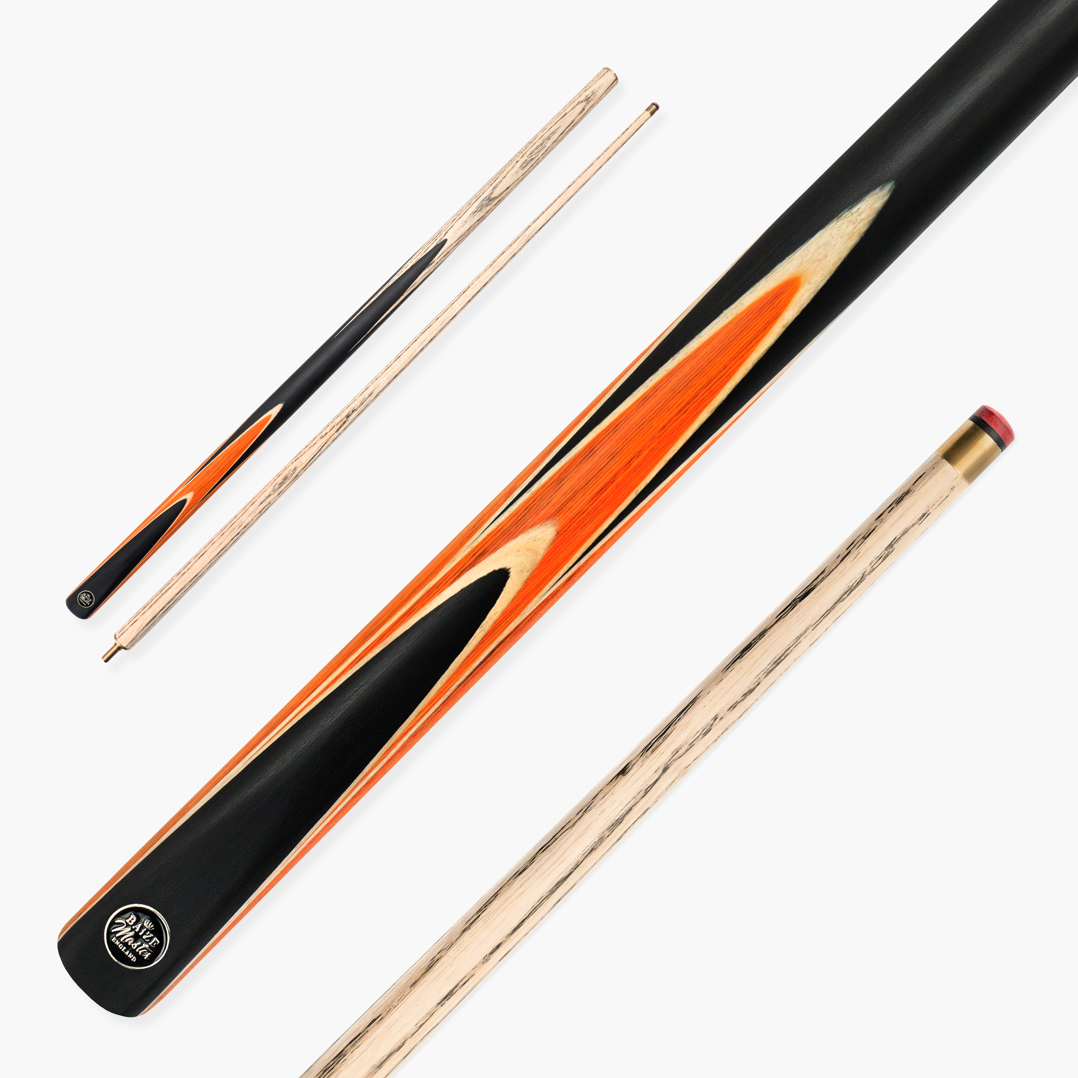 Baize Master Crucible 57-inch 2-piece cue - 9.5mm tip Cue + Case