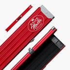 Baize Master Pro Line wide red 3/4 cue case Cue + Case