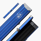 Baize Master Pro Line wide blue 3/4 cue case Cue + Case