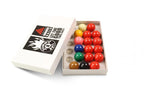 Jonny 8 Ball 38mm kids snooker balls - 17-ball set Cue + Case