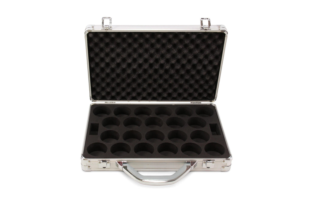Baize Master silver snooker ball case - 22 balls Cue + Case