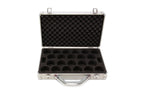 Baize Master silver snooker ball case - 22 balls Cue + Case