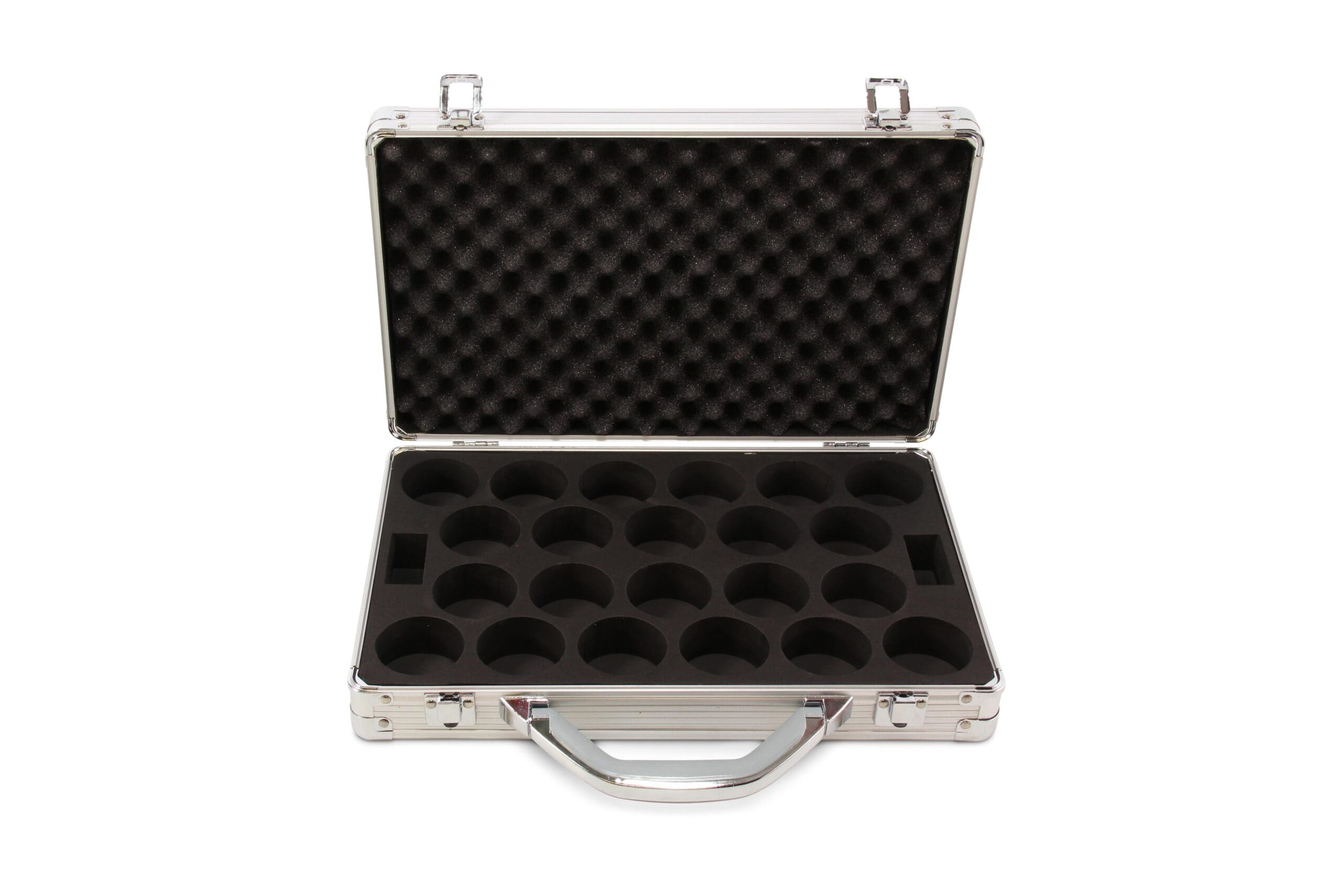 Baize Master silver snooker ball case - 22 balls Cue + Case