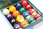 Aramith Premier snooker spots and stripes balls Cue + Case