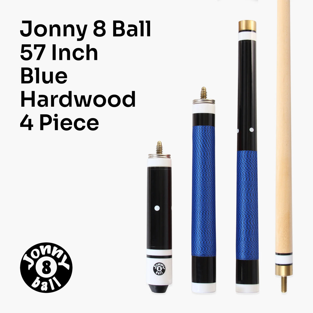 Jonny 8 Ball adjustable 4-piece cue and hard case set Cue + Case