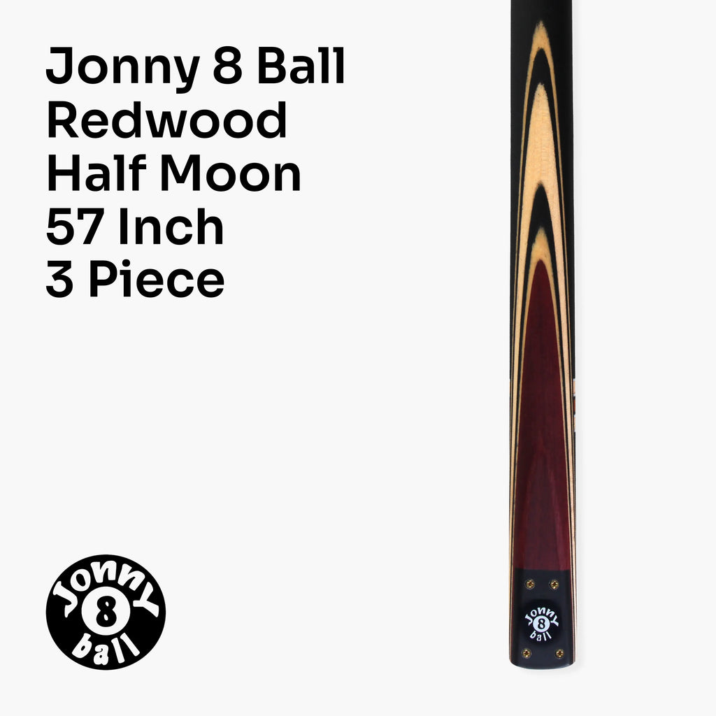 Jonny 8 Ball adjustable 57-inch 3-piece cue and hard case Cue + Case