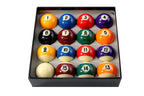Premium grade 50.8mm spots and stripes pool balls Cue + Case