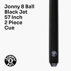 Jonny 8 Ball Black Jet Pro Precision cue and case set Cue + Case