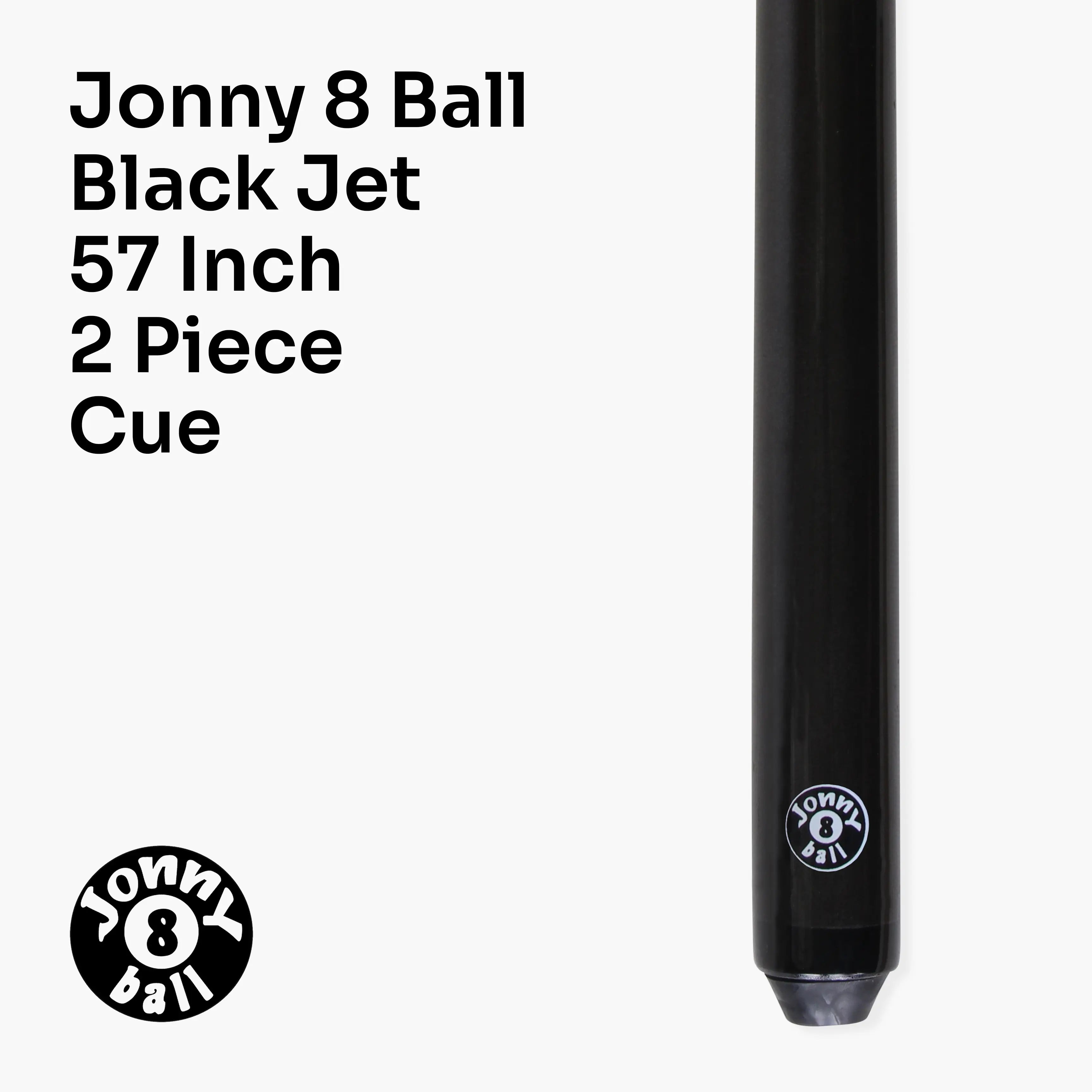 Jonny 8 Ball Black Jet Pro Precision cue and case set Cue + Case
