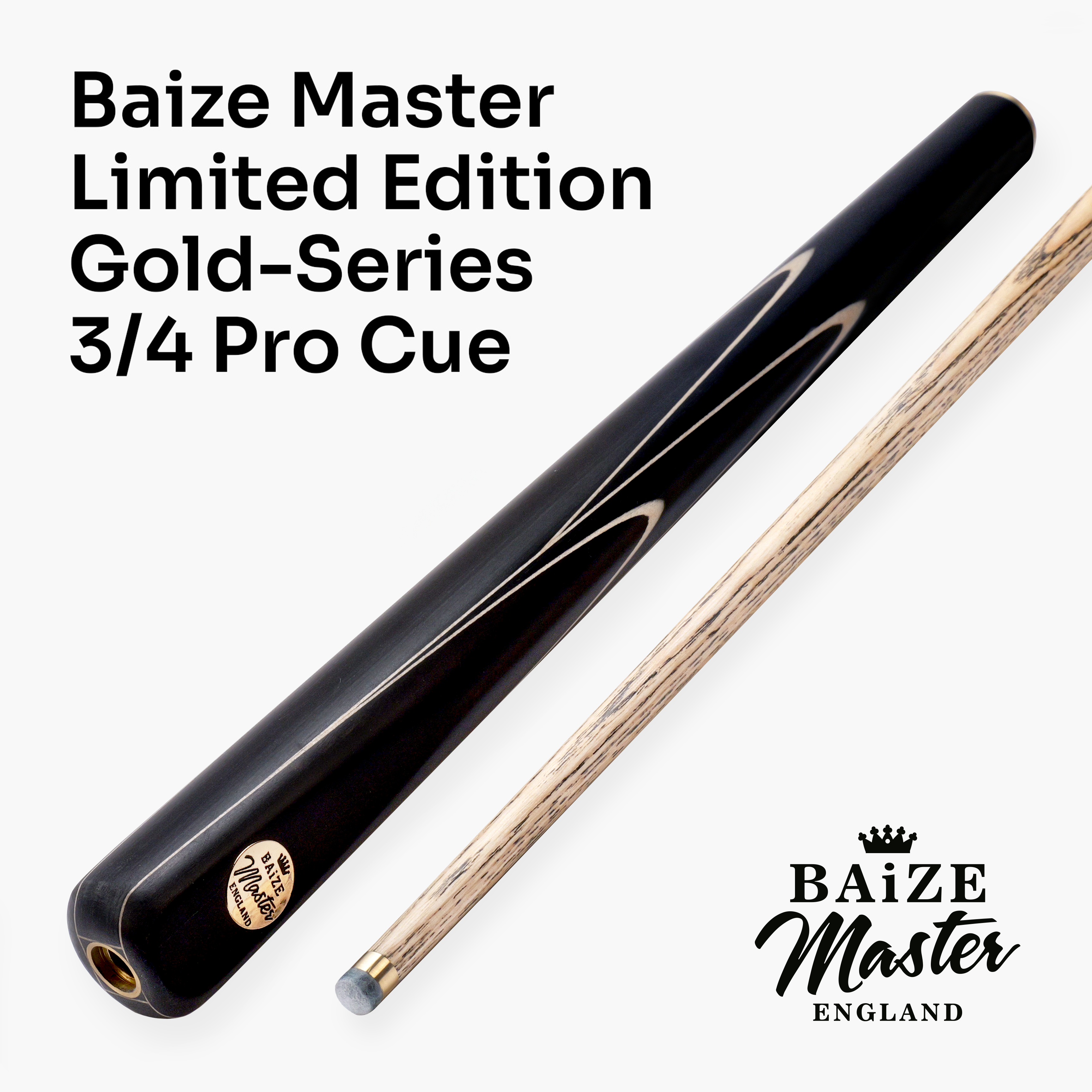 Baize Master Gold Series G4 57-inch 3/4 pool cue Cue + Case