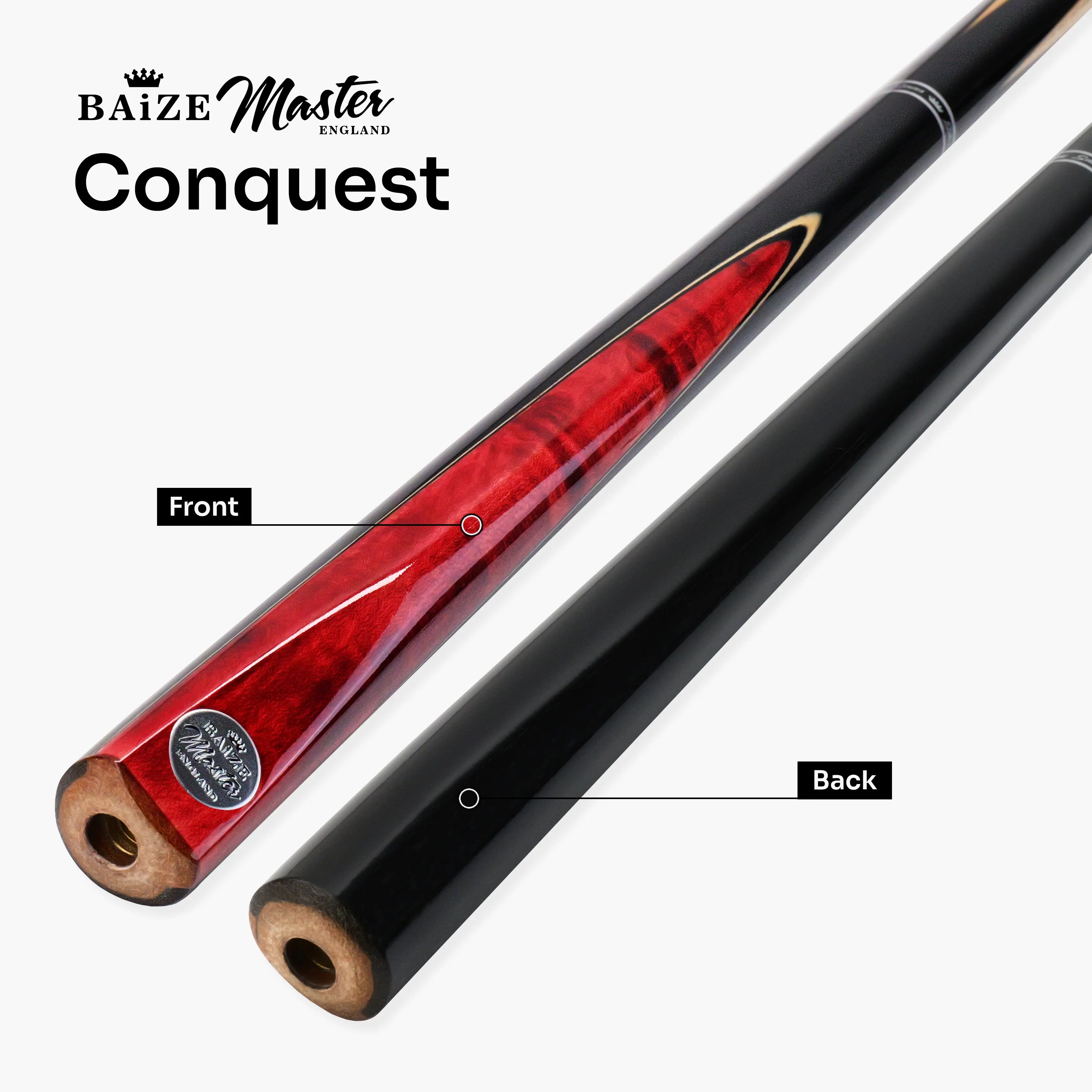 Baize Master Conquest 57-inch 2-piece cue Cue + Case