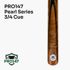 PRO147 Pearl Series Amboyna Burl 57-inch 3/4 cue