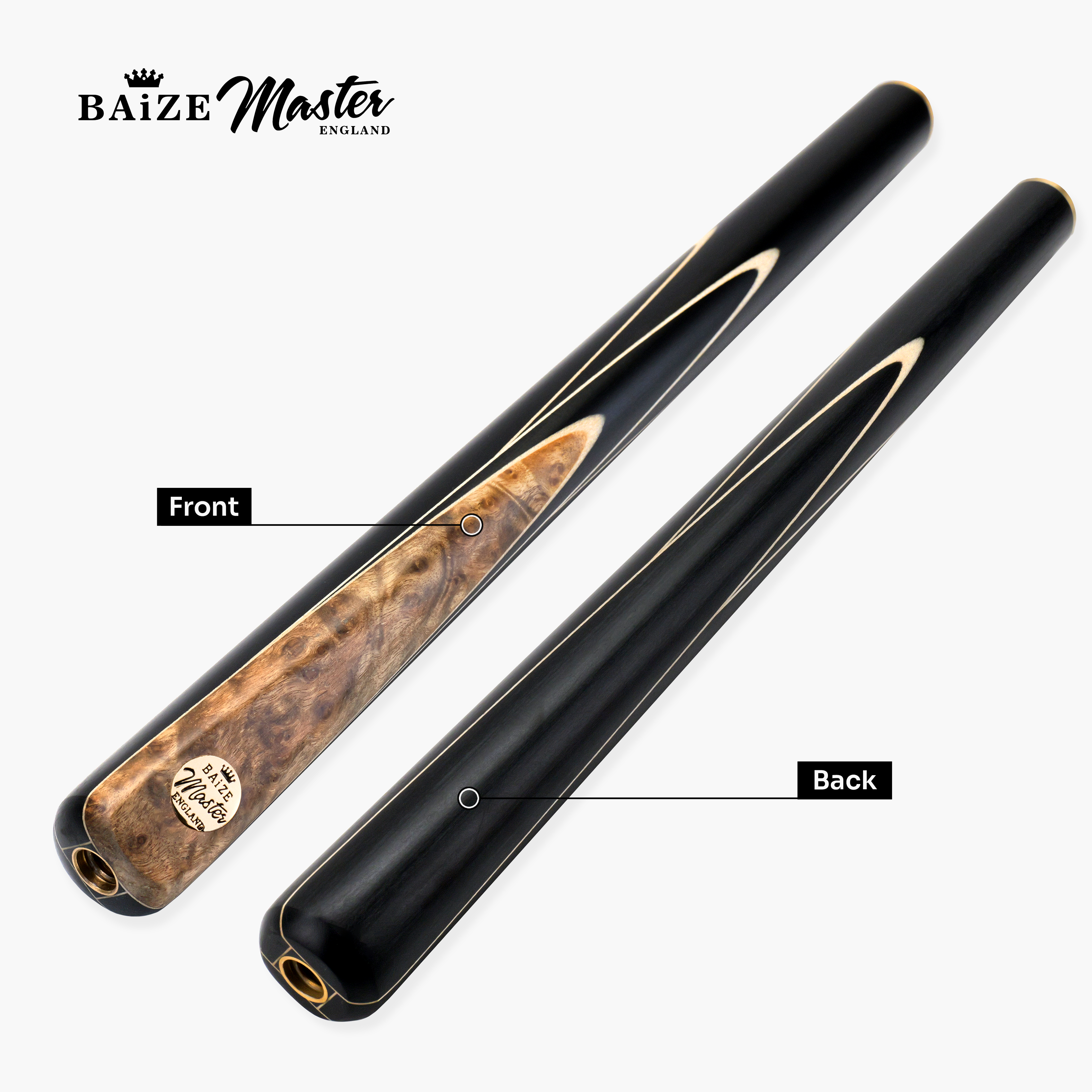 Baize Master Marble Marksman cue and case set Cue + Case