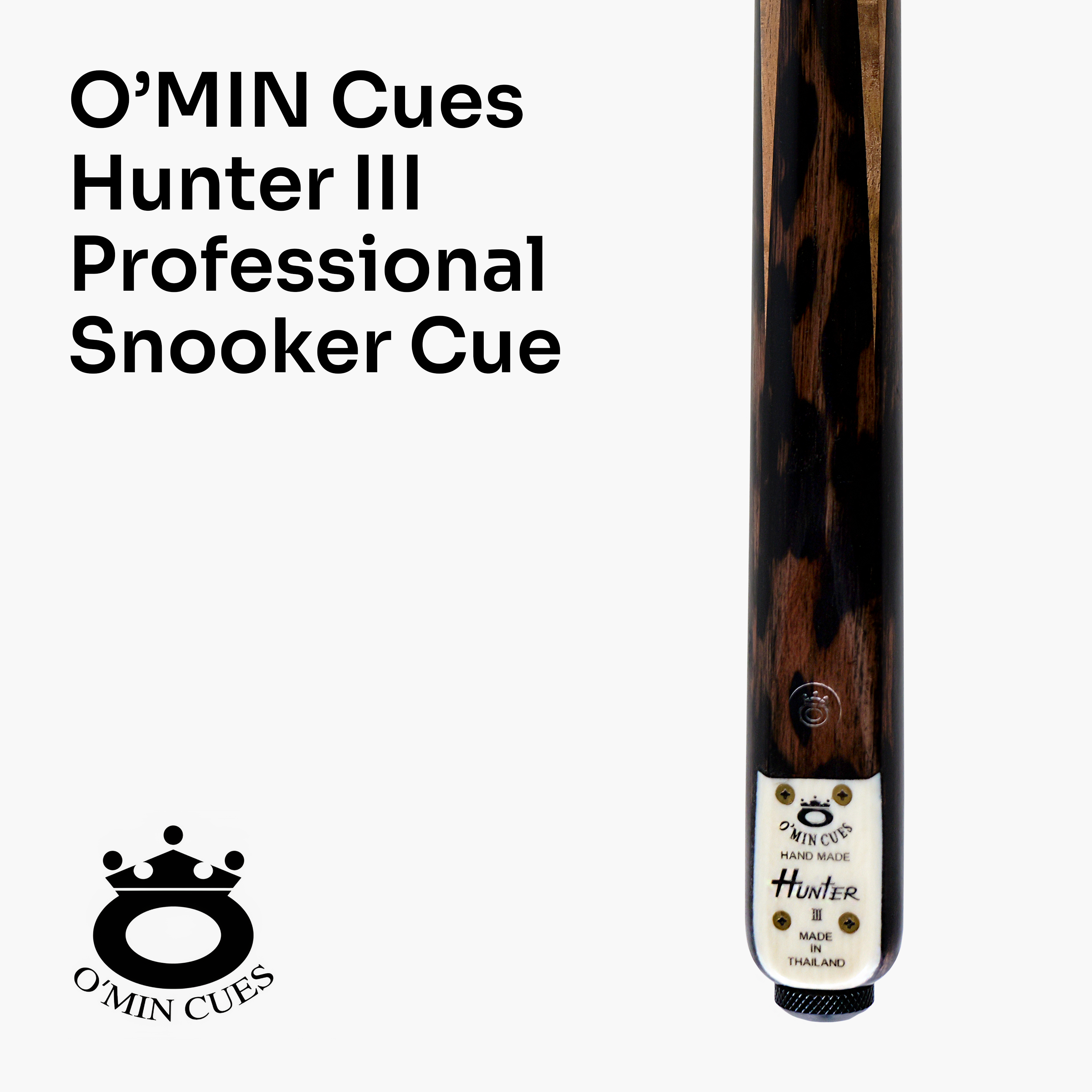 O'MIN Hunter III 58-inch one-piece snooker cue
