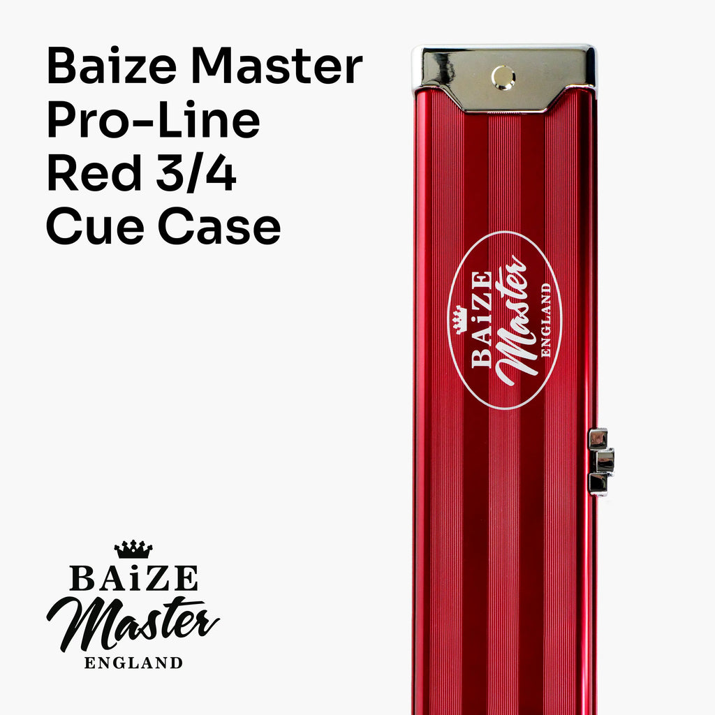 Baize Master Pro Line red 3/4 cue case Cue + Case