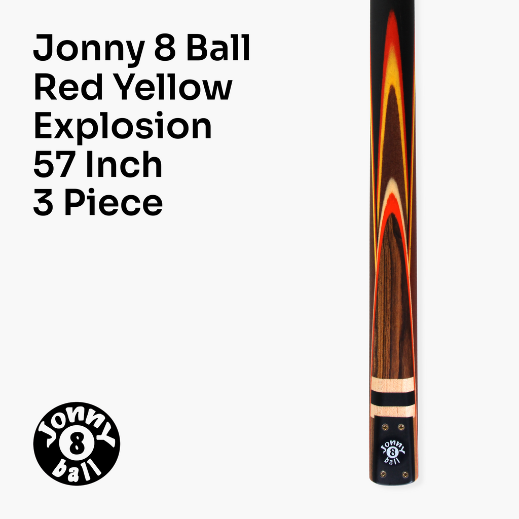 Jonny 8 Ball adjustable 57-inch 3-piece cue Cue + Case