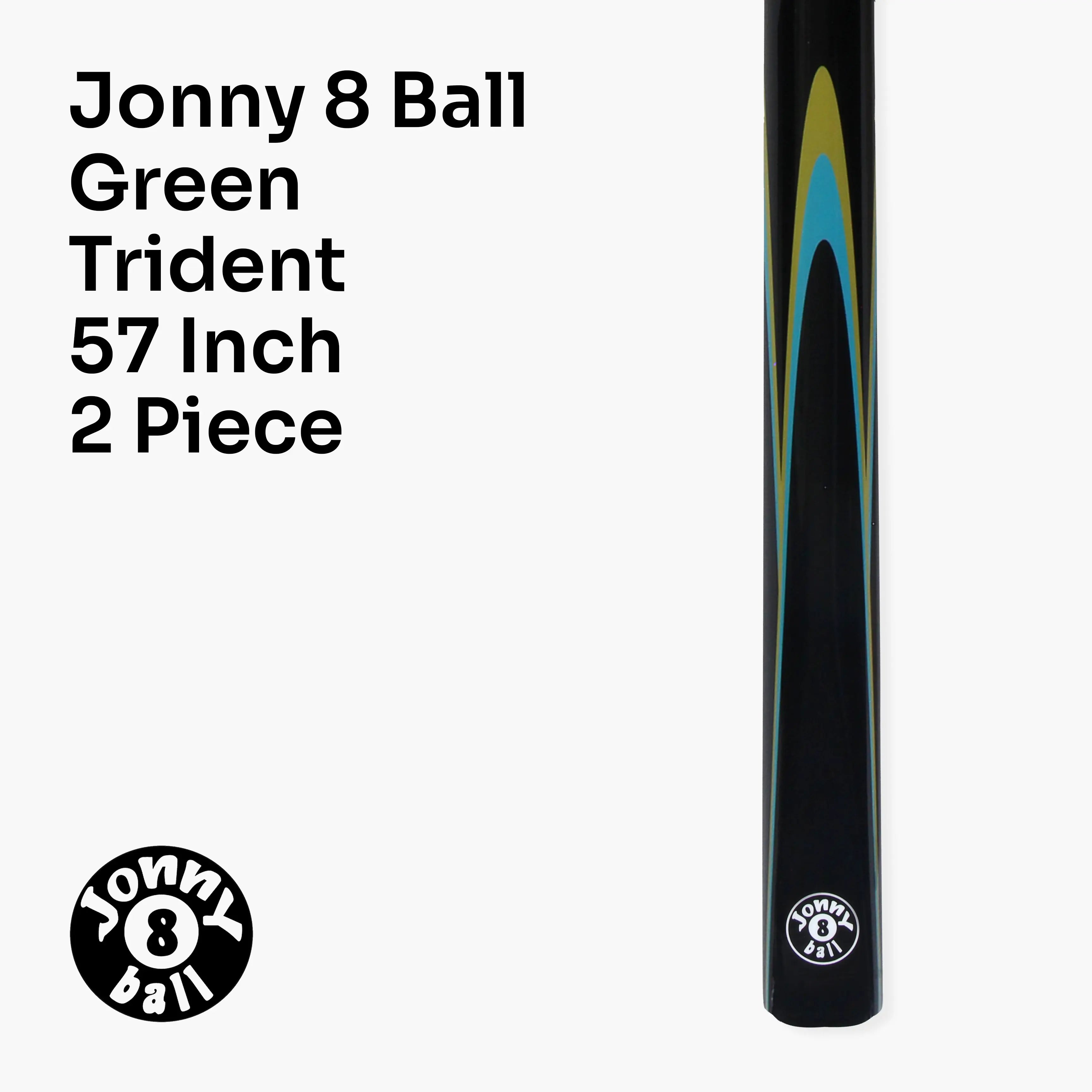 Jonny 8 Ball Trident 57-inch 2-piece cue Cue + Case