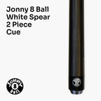 Jonny 8 Ball White Spear 57-inch cue and case set Cue + Case