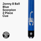 Jonny 8 Ball Scorpion 57-inch 2-piece cue Cue + Case