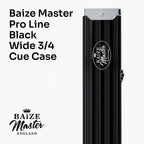 Baize Master Pro Line wide black 3/4 cue case Cue + Case